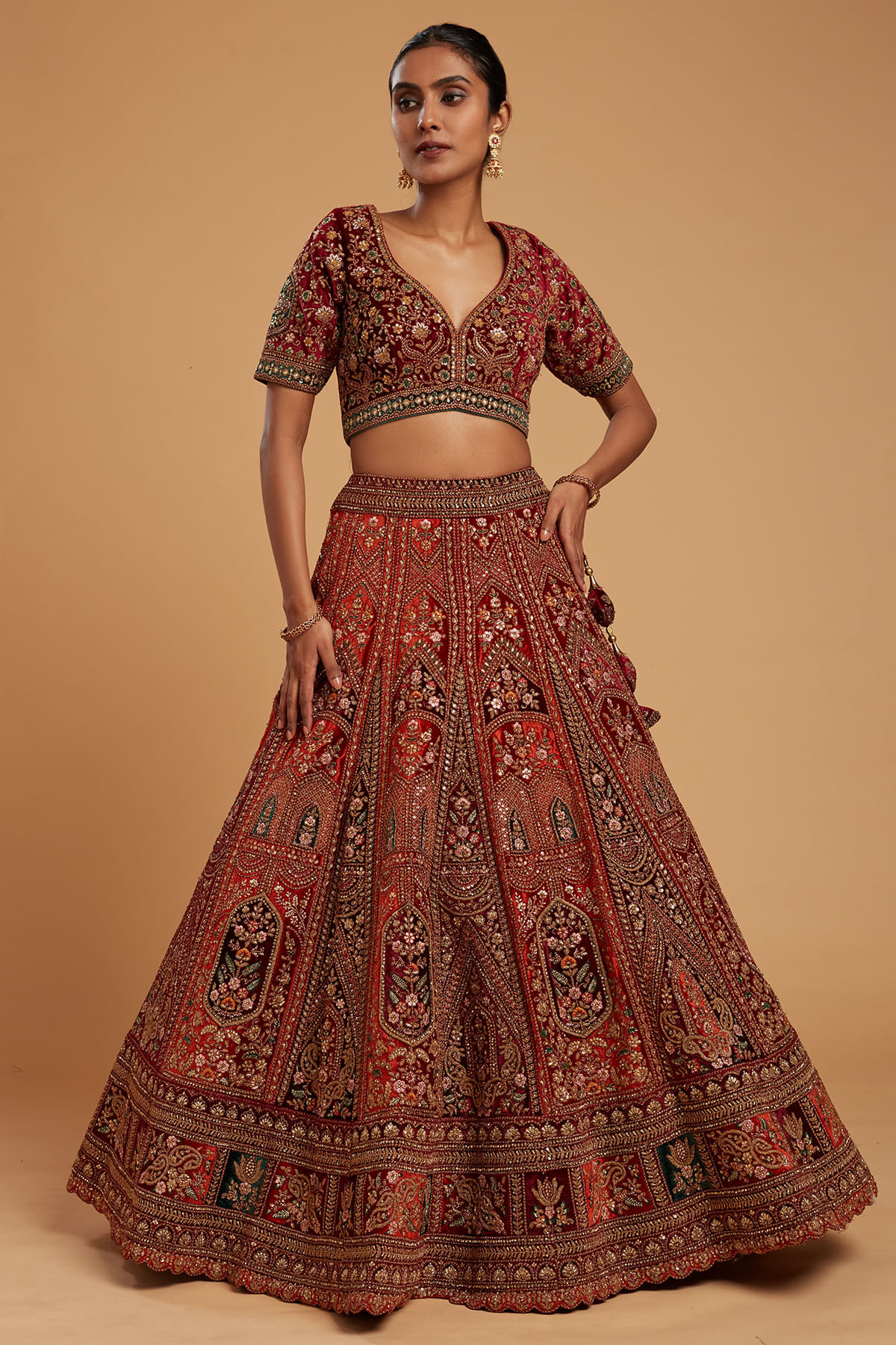 Resham Work Lehenga