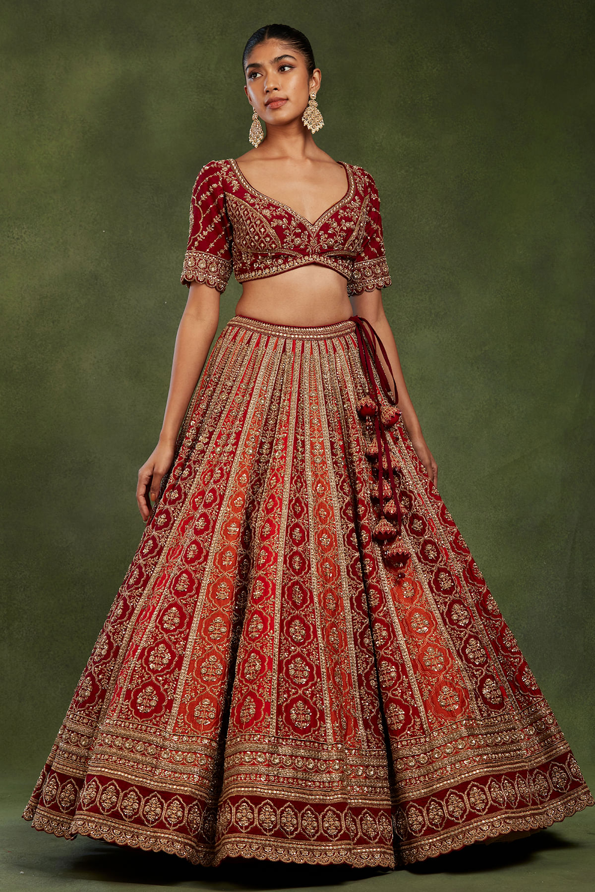 Zari work Lehenga