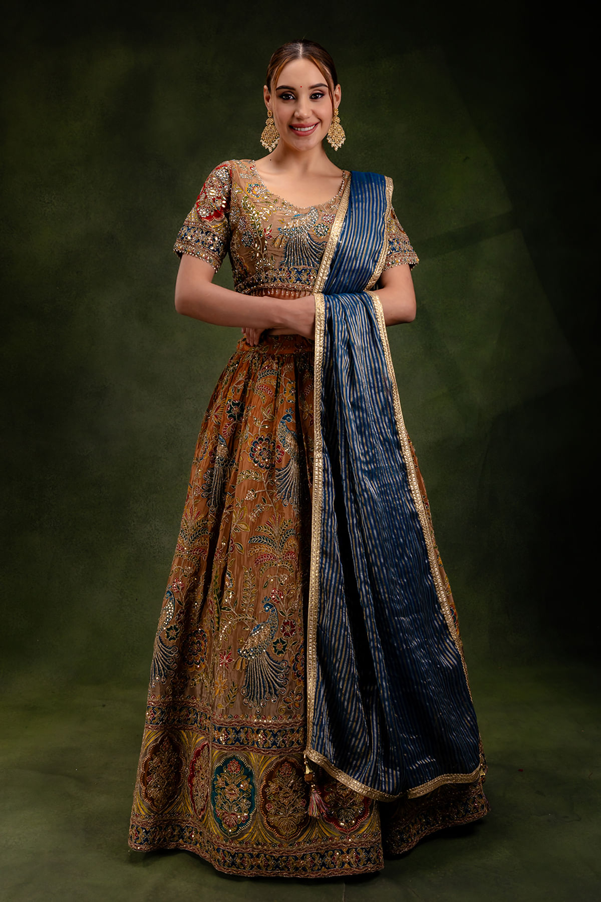 Blouse Buy Latest Design Lehenga Online Buy Orange Printed Crepe