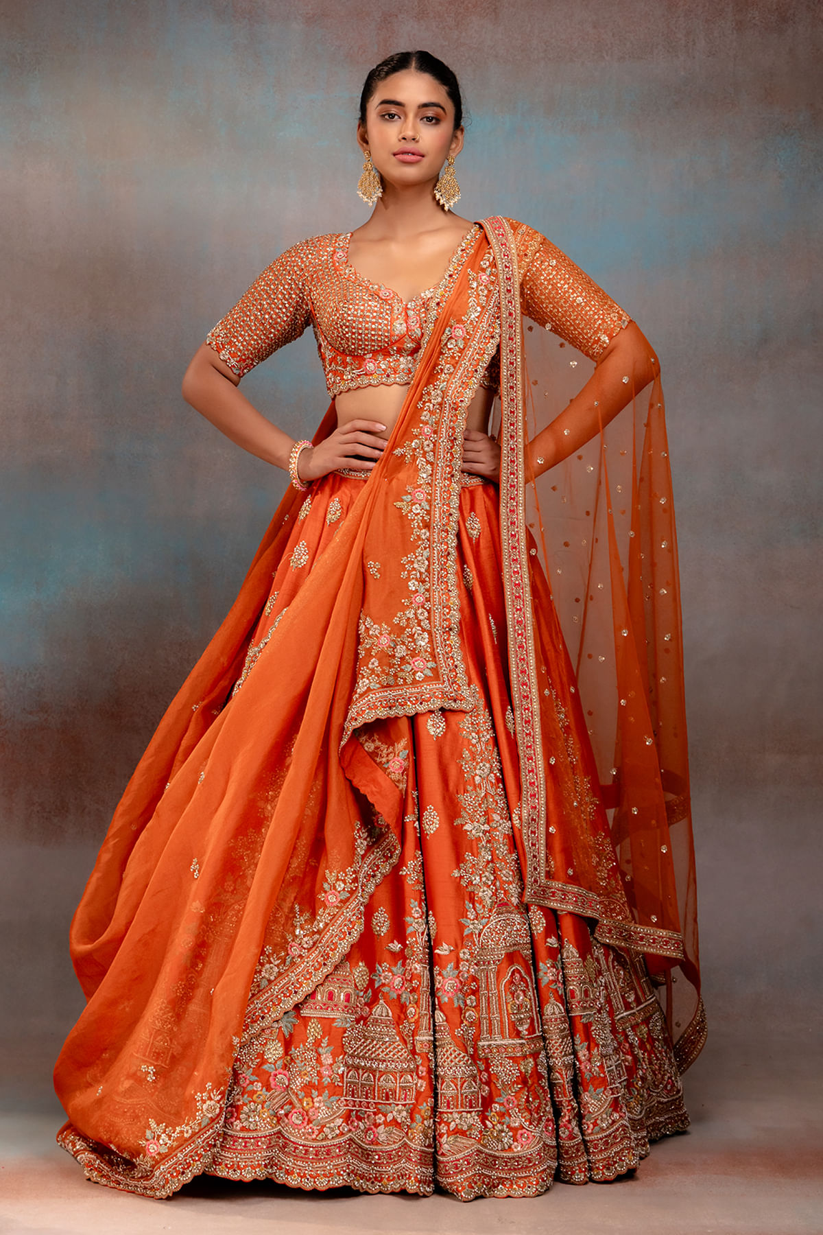Orange Lehenga