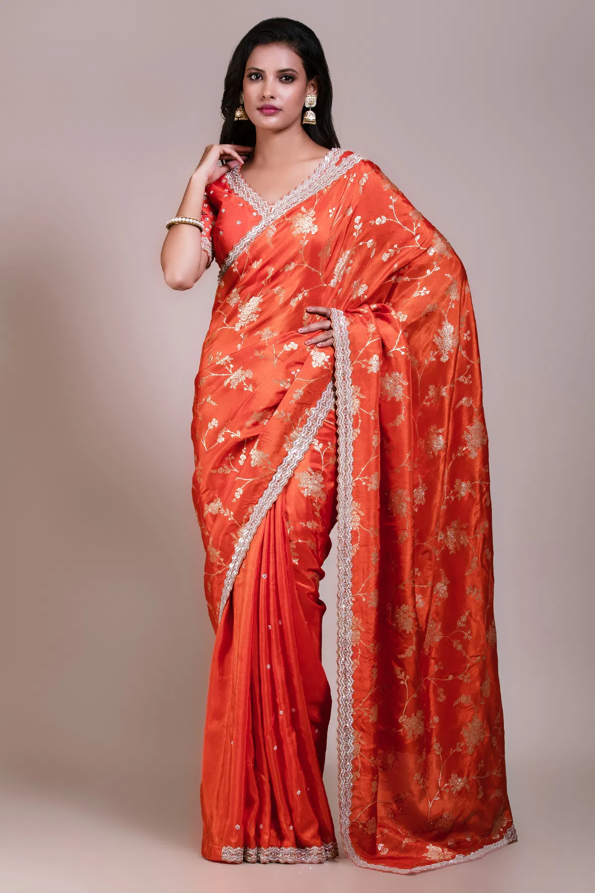 Orange Saree