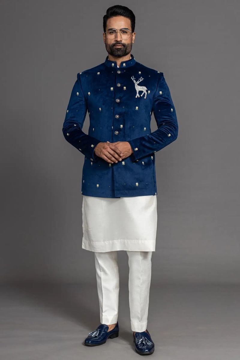 Blue Jodhpuri Suit