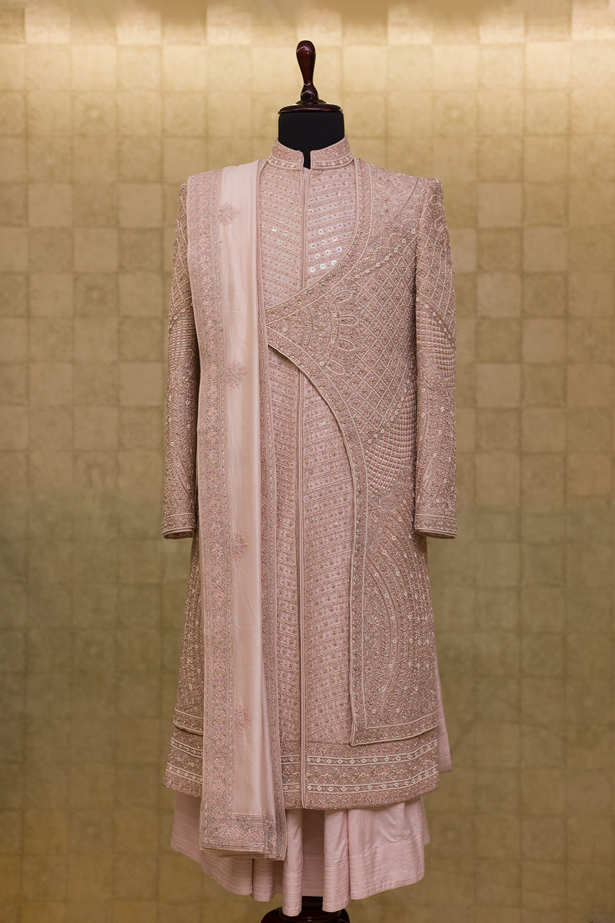 Pink Wedding Sherwani