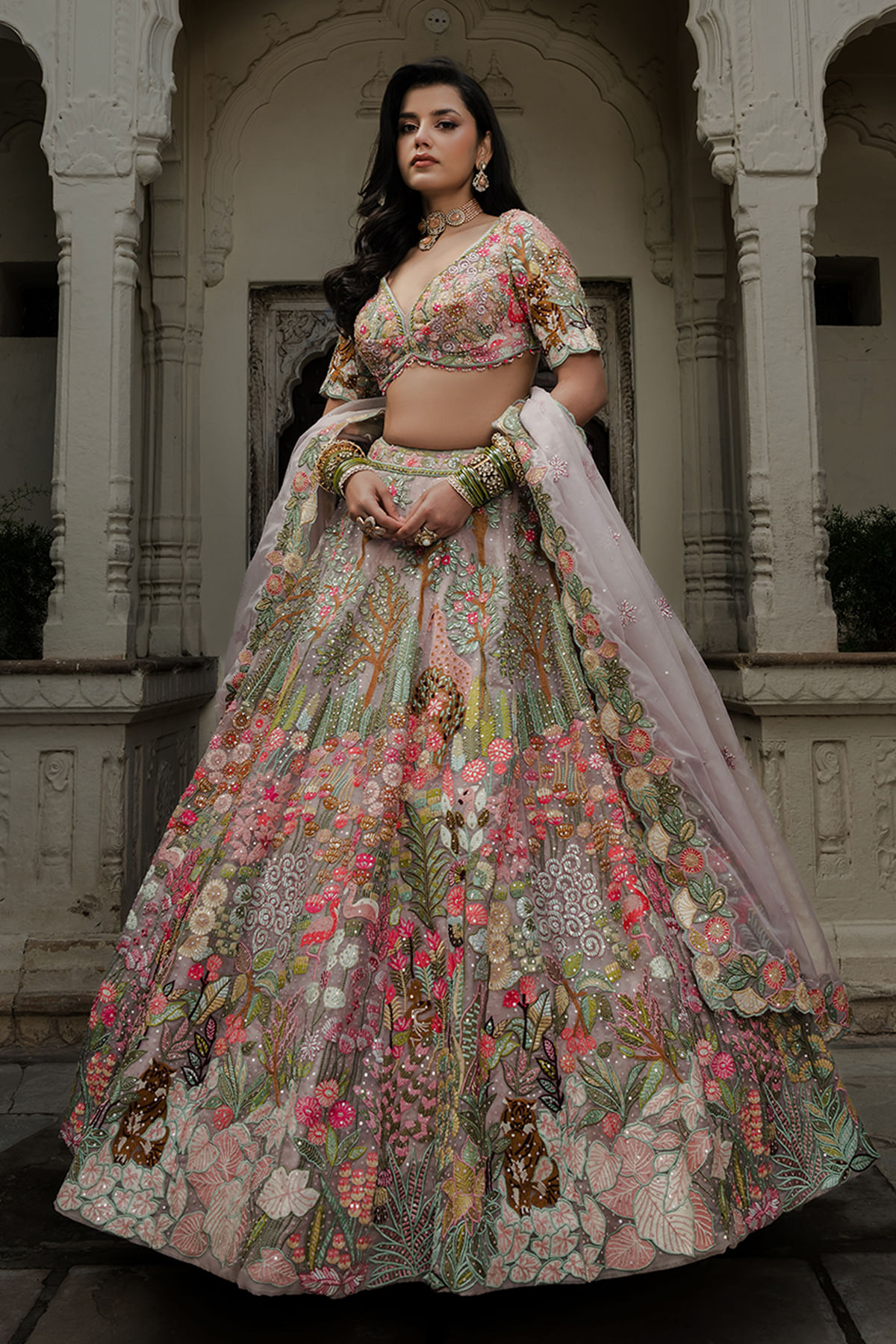 Pink Designer Lehenga 