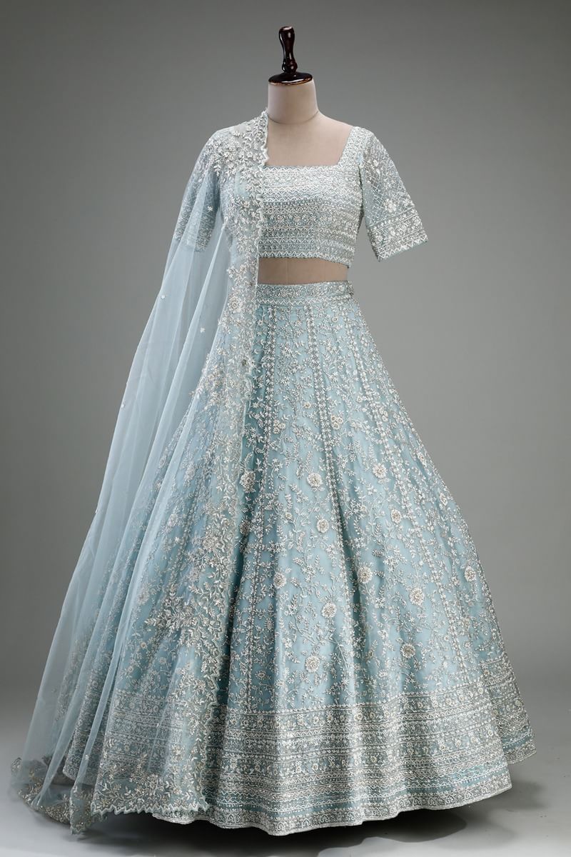 Pastel Blue Lehenga