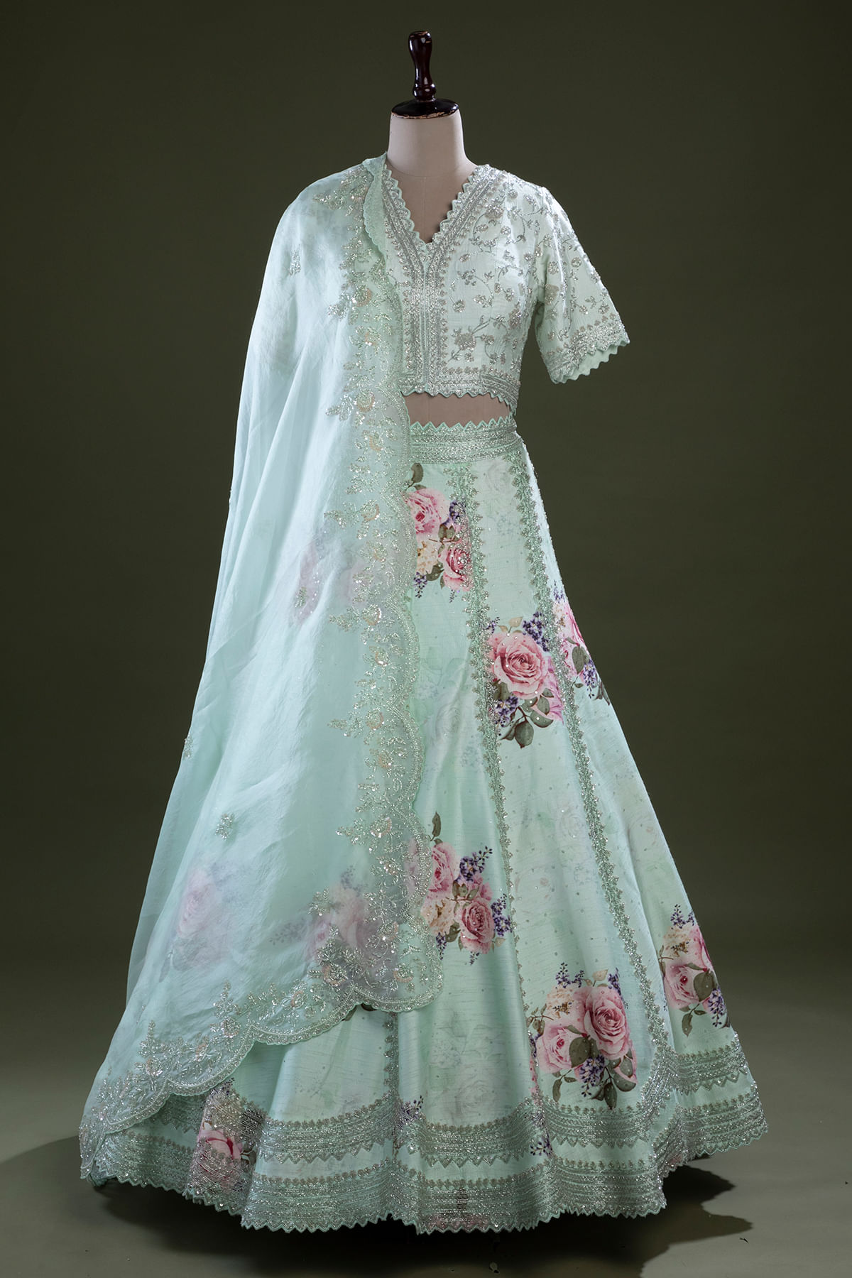 Pastel Green Lehenga