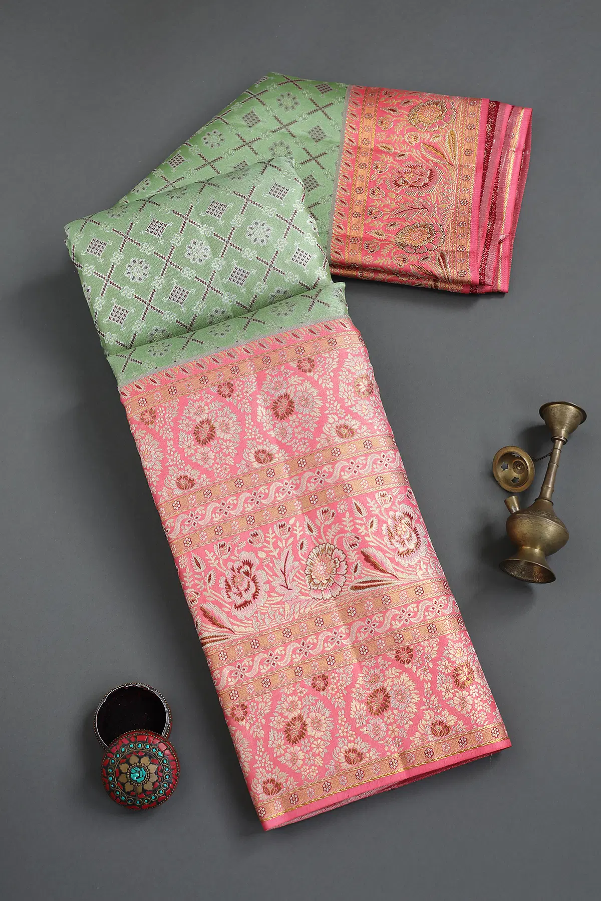 Green Kanchipuram Silk Saree