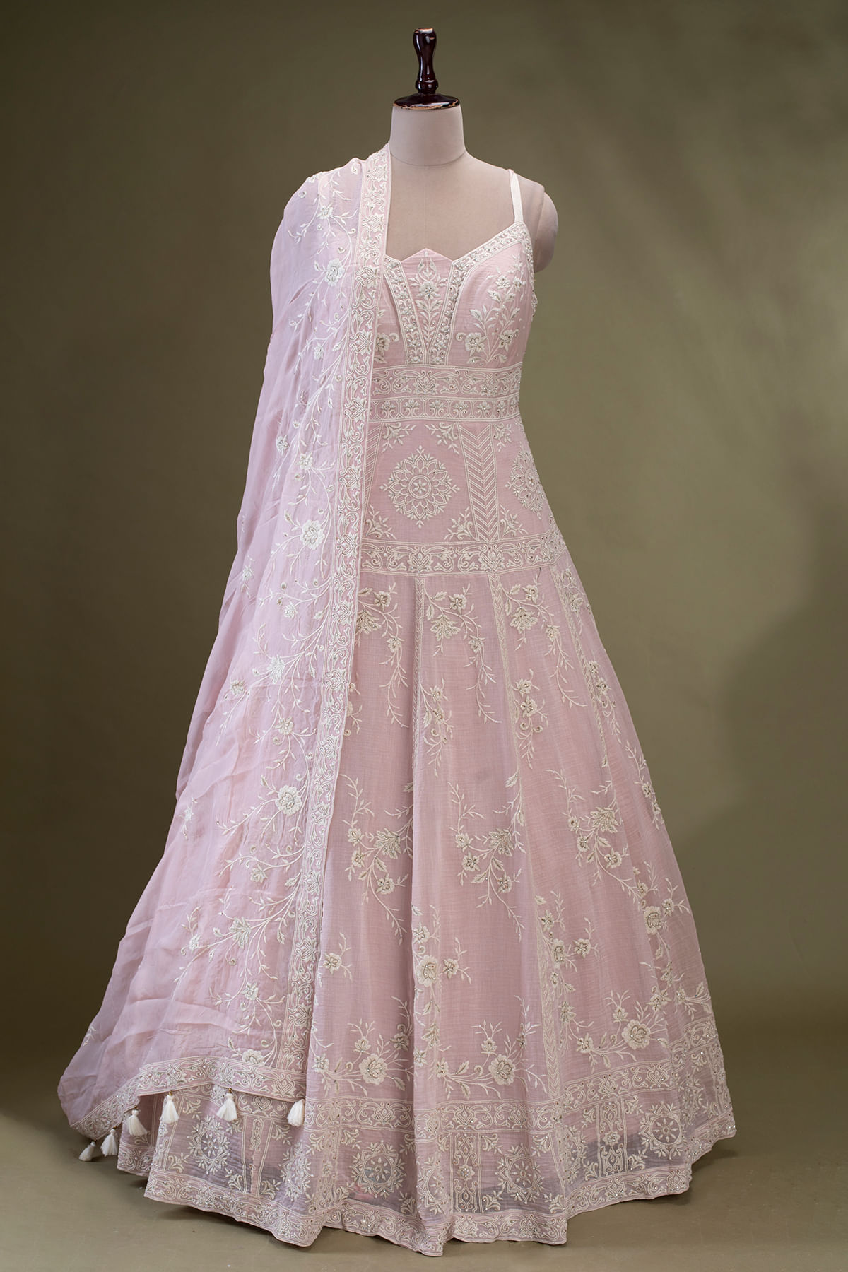 Pastel Pink Anarkali Suit