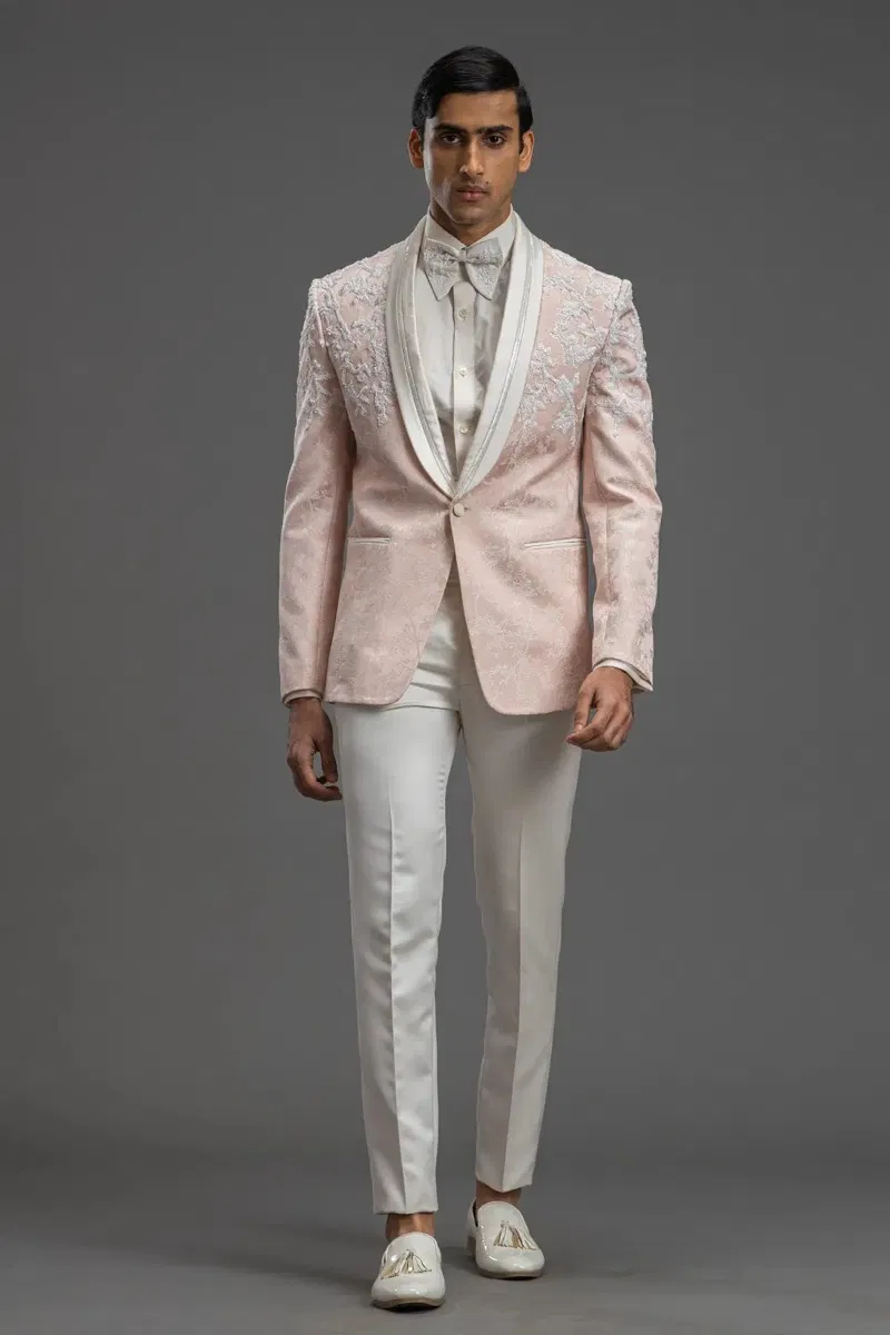 Pink Tuxedo Suit