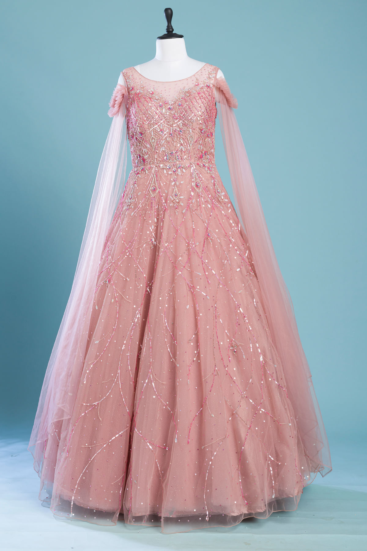 Peach Evening Gown