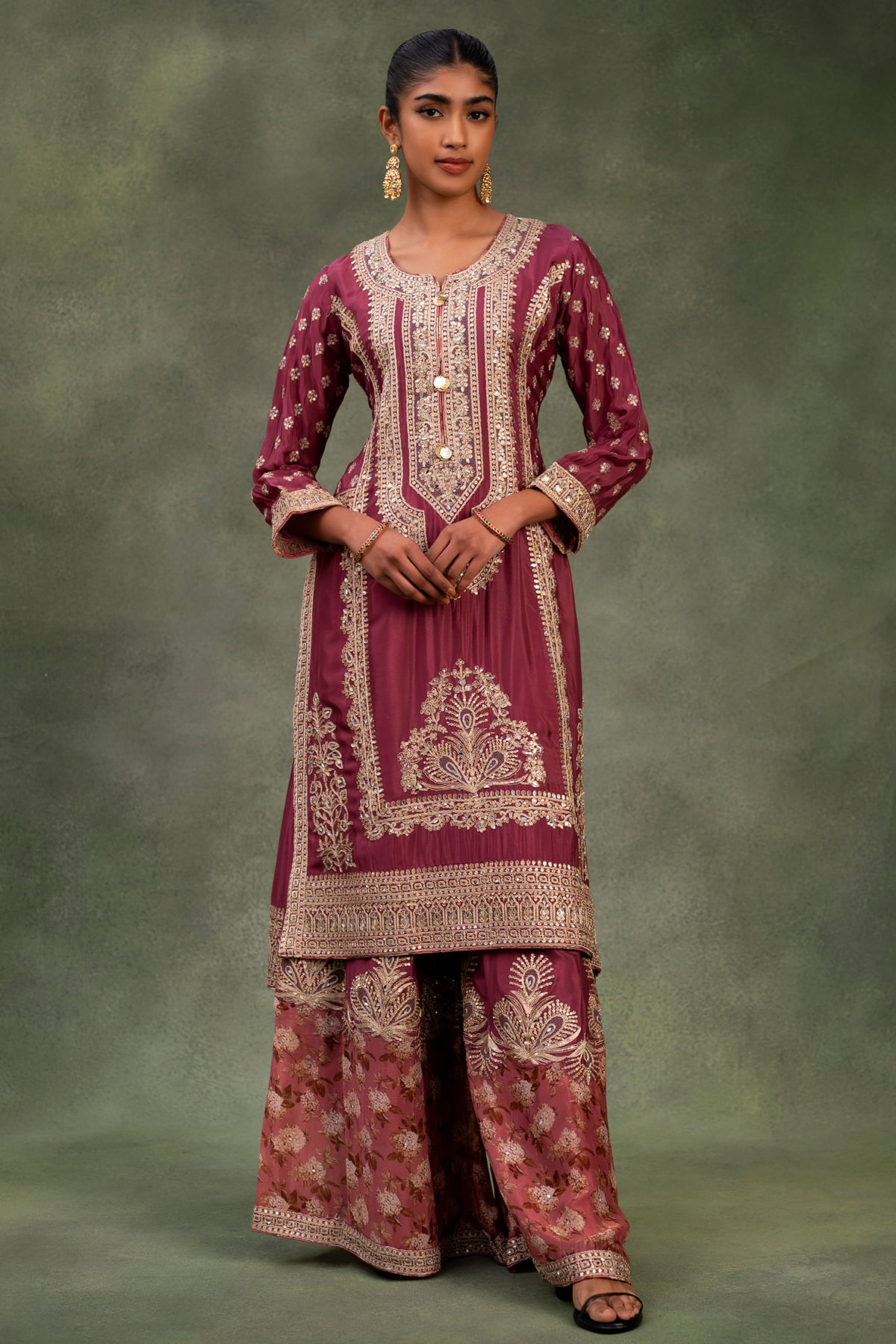 Pink Palazzo Suit