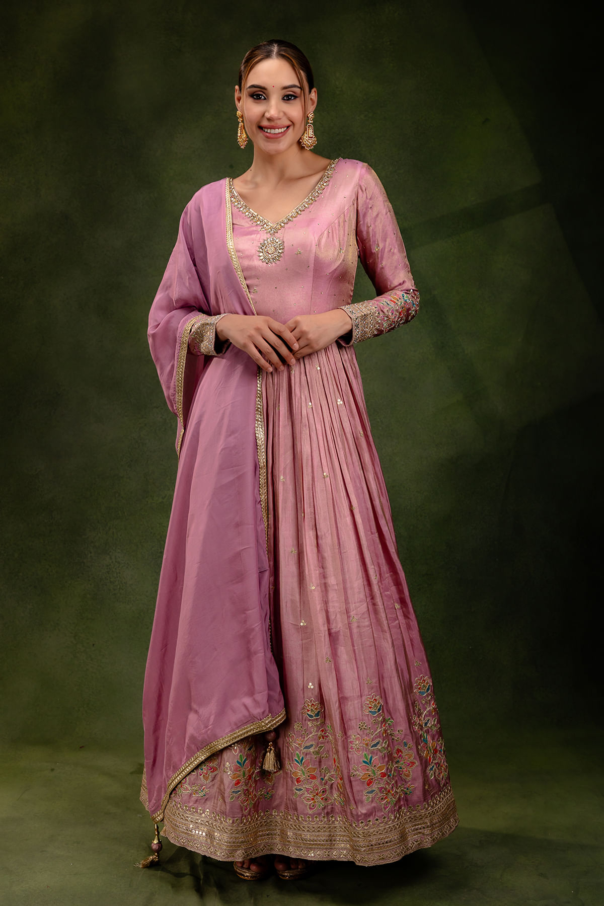 Pink Anarkali Suit