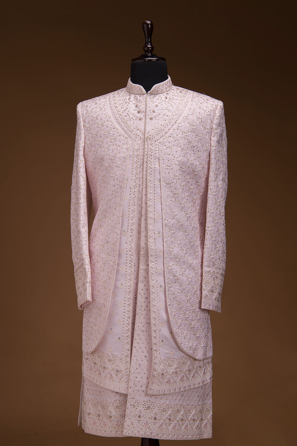 Pink Wedding Sherwani