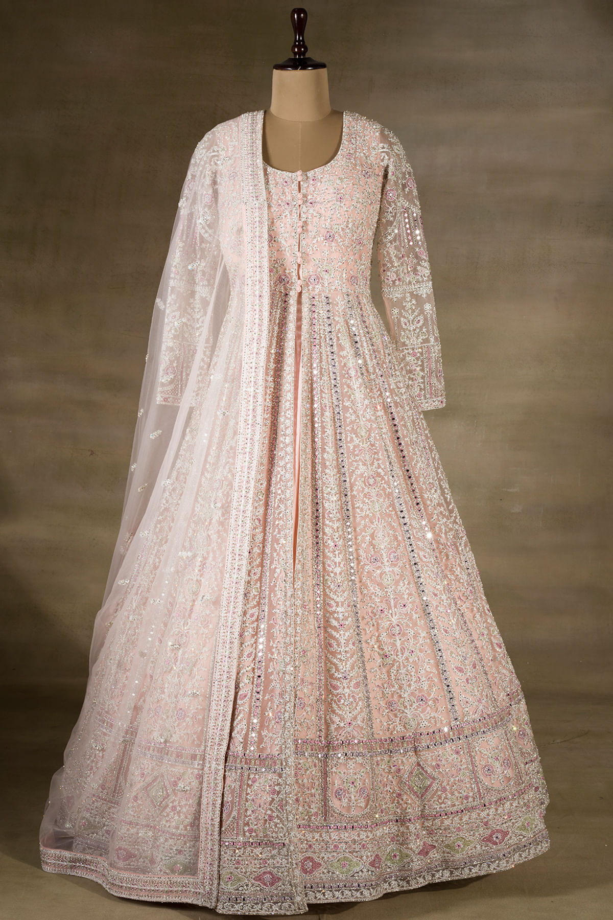 Pink Anarkali Salwar