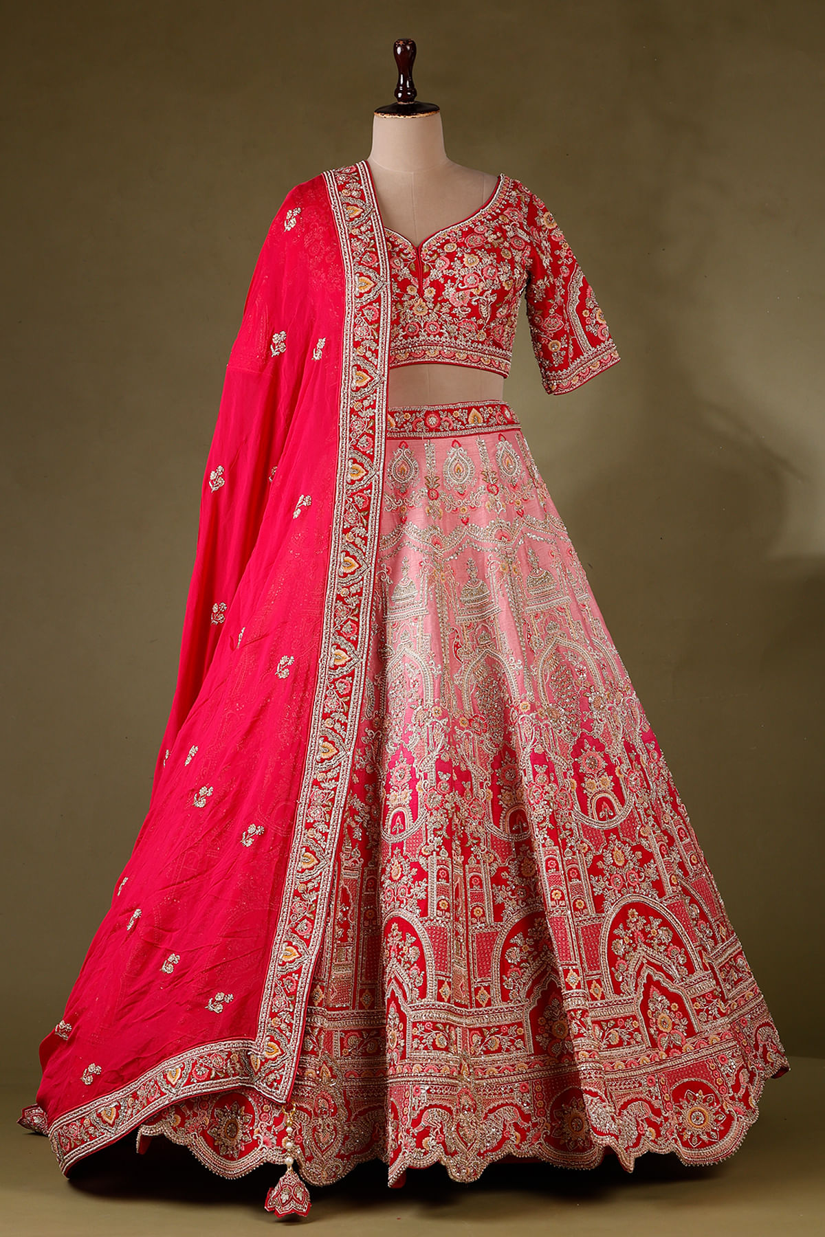 Pink Ombre Lehenga