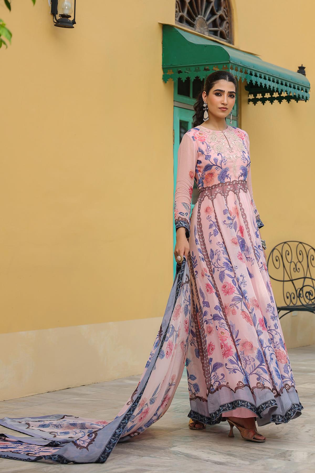 Pink Anarkali Salwar