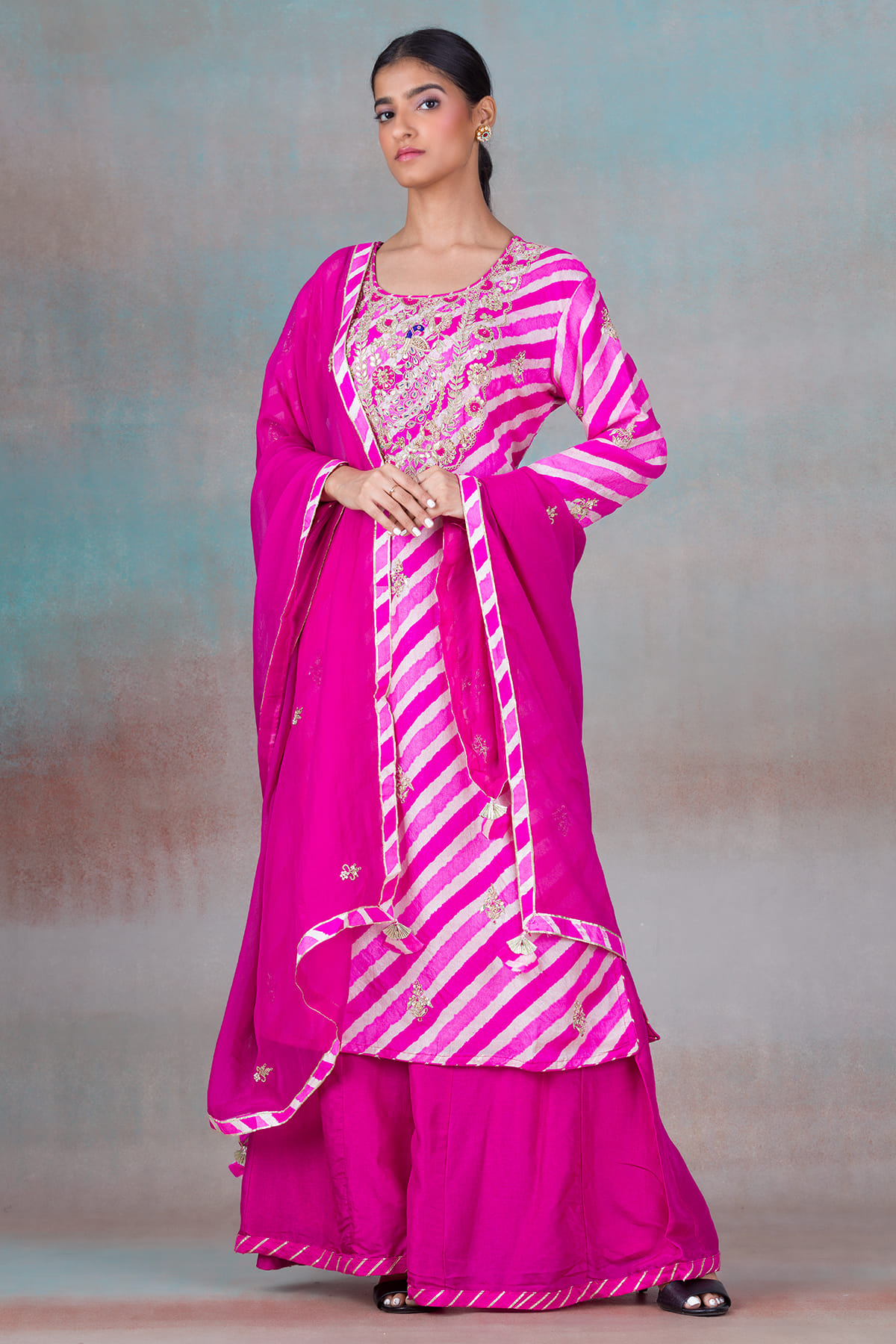 Pink Palazzo Suit