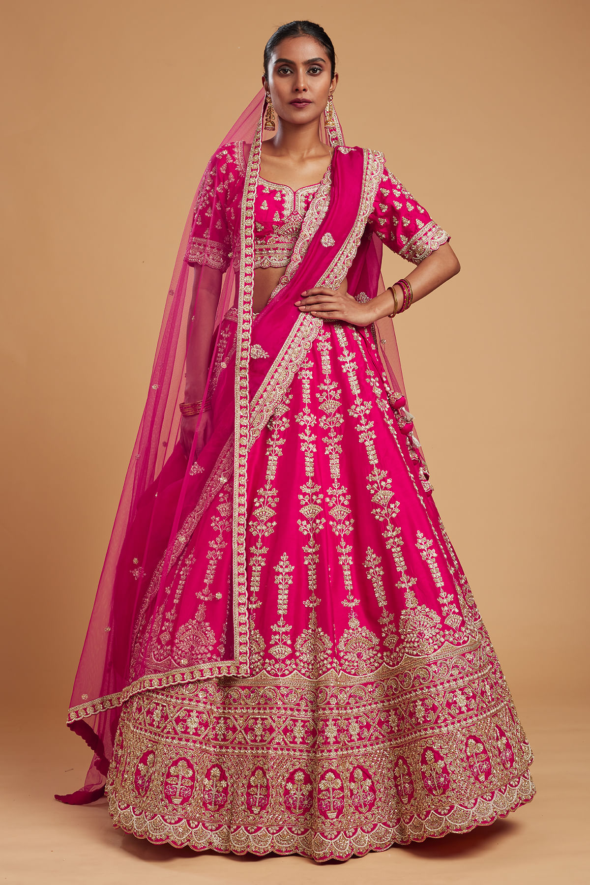 Pink Bridal Lehenga