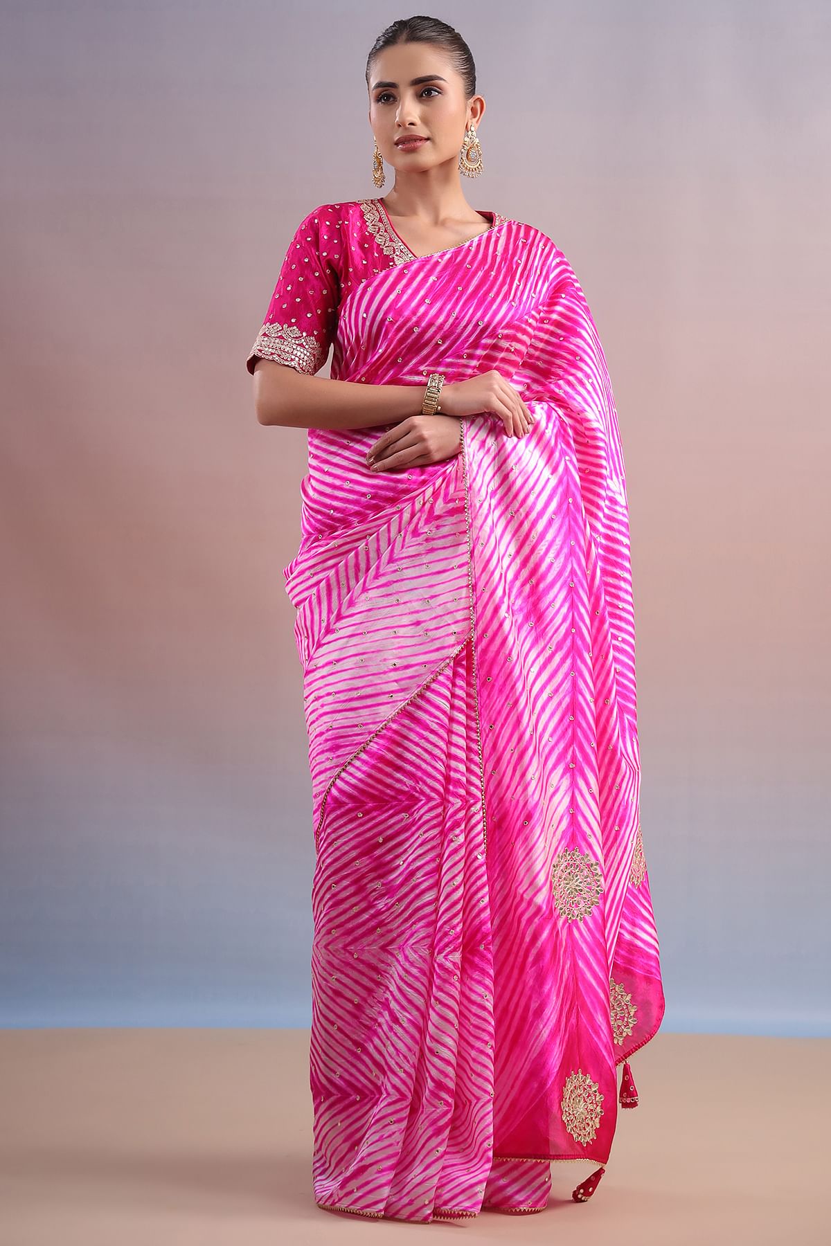 Pink Designer Saree 