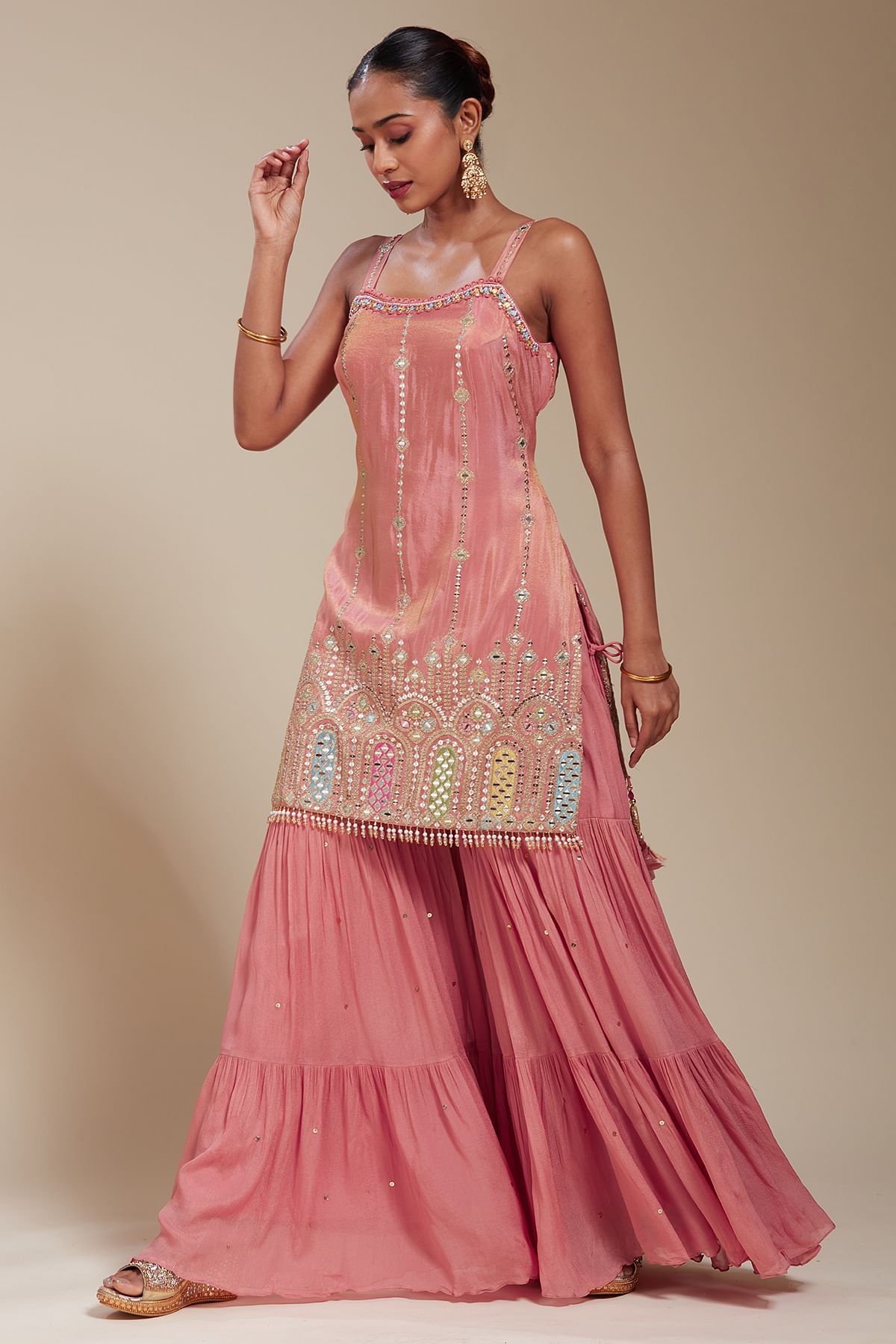 Pink Sharara Suit
