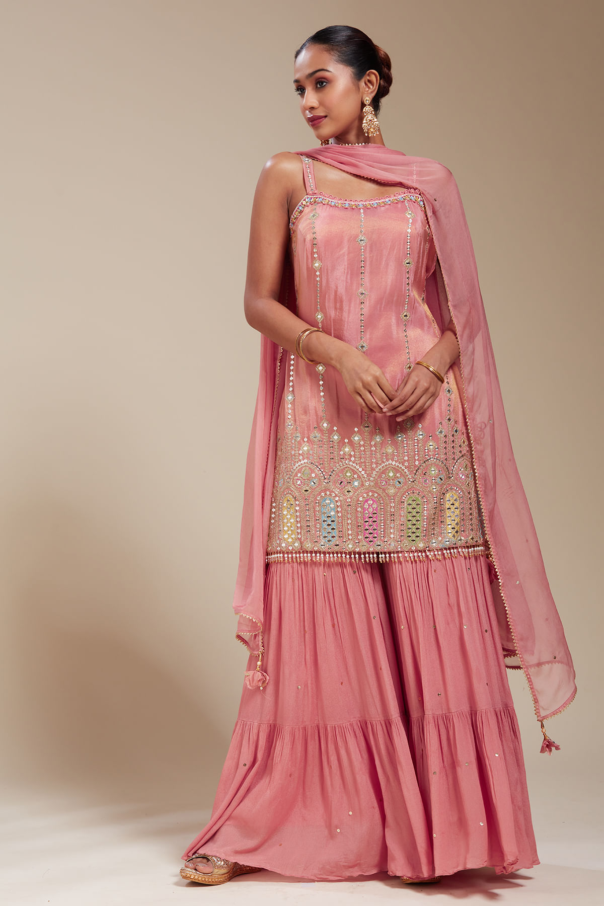Pink Sharara Suit