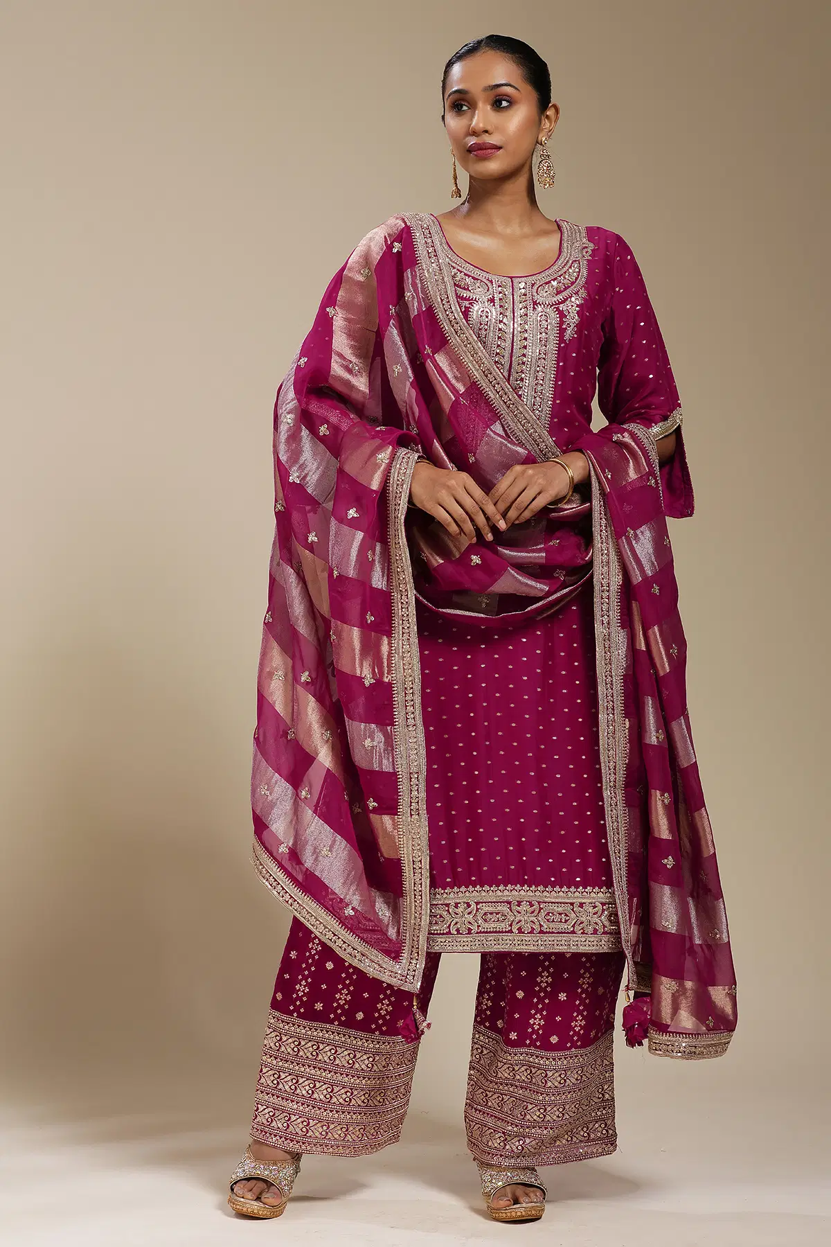 Purple Palazzo Suit