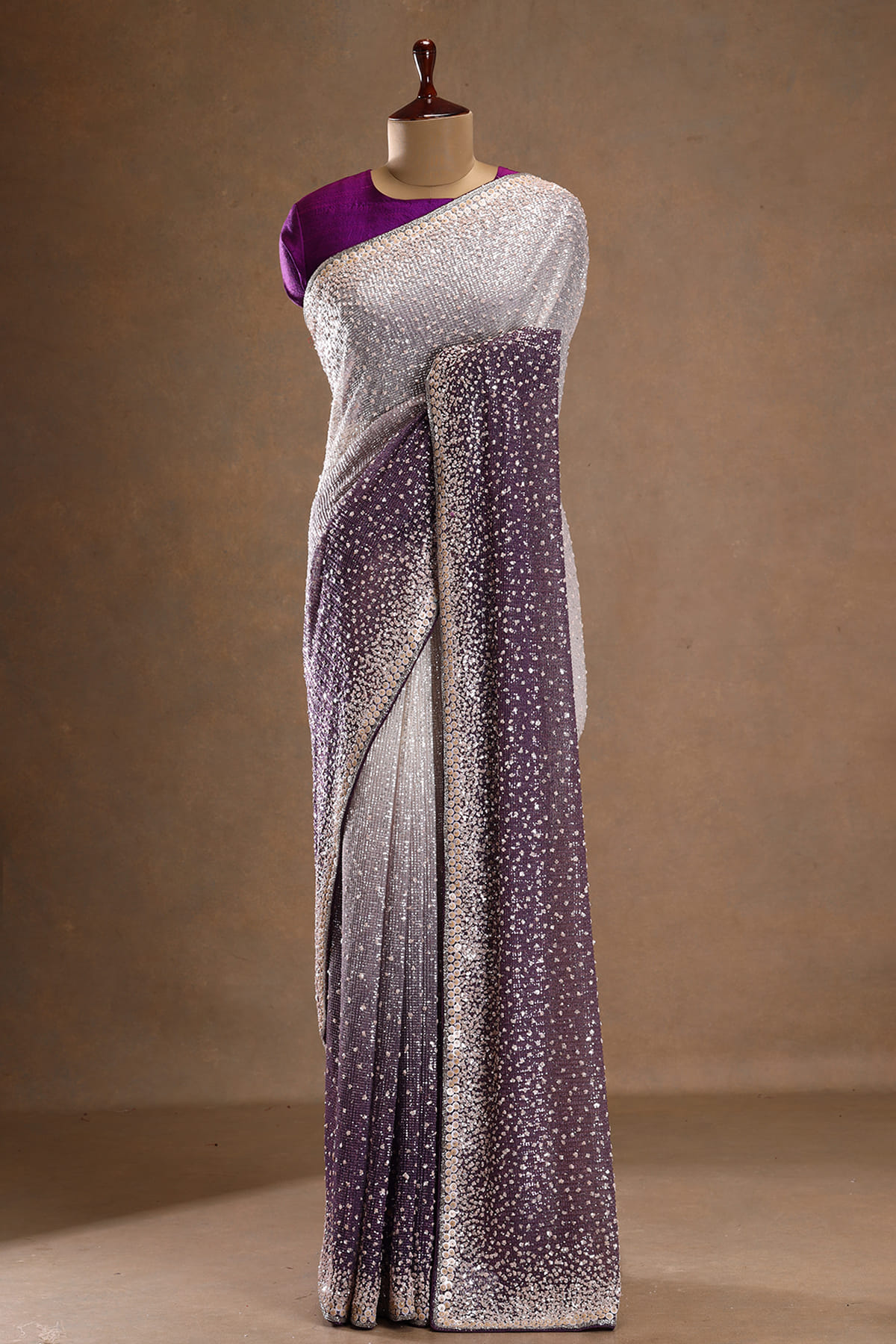 Purple Designer Saree