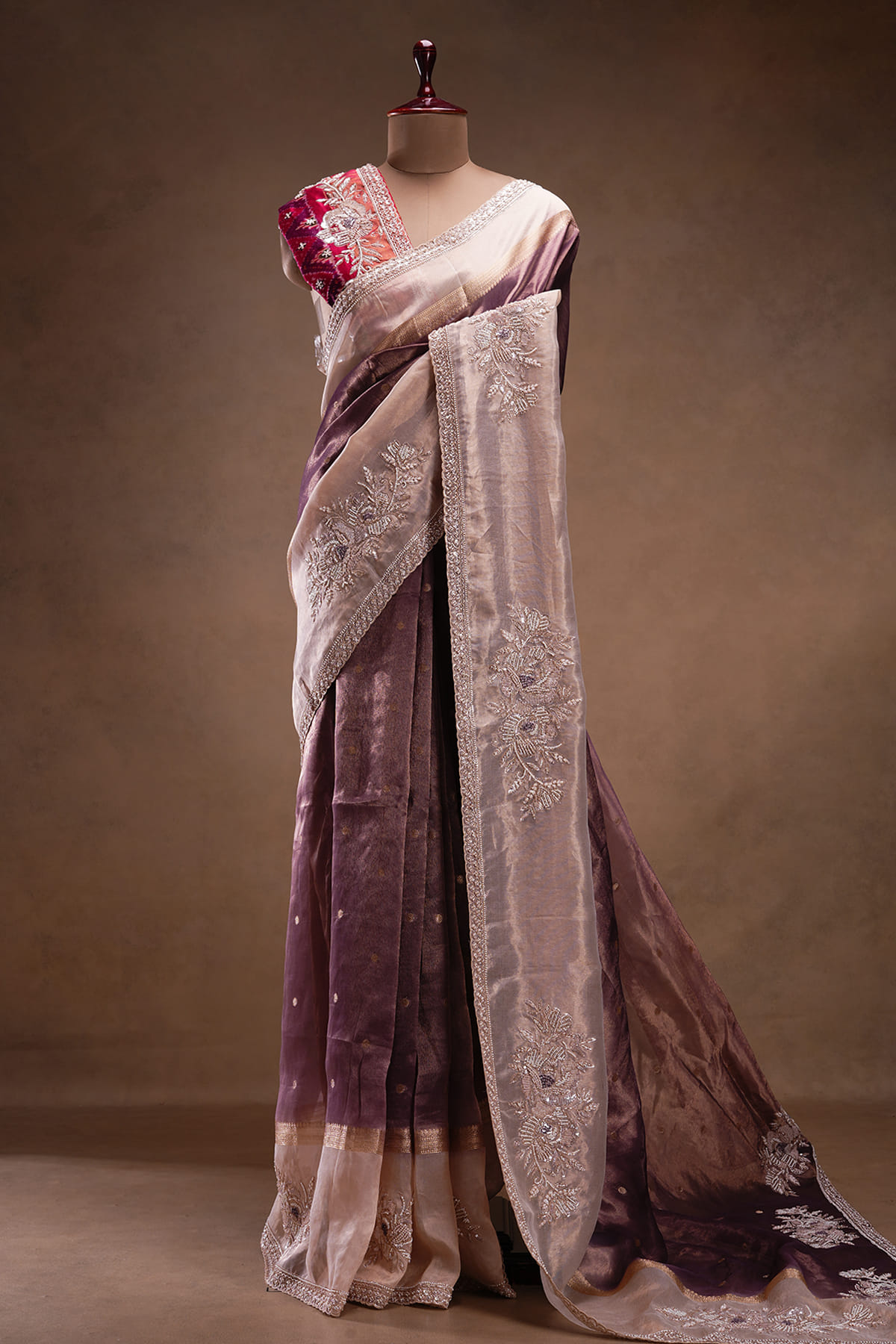 Purple Designer Saree 