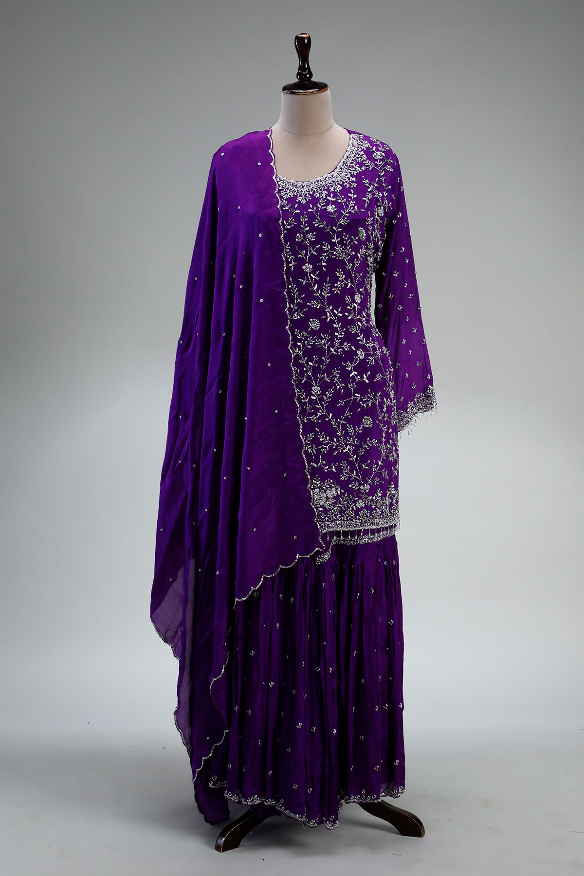 Purple Sharara Suit