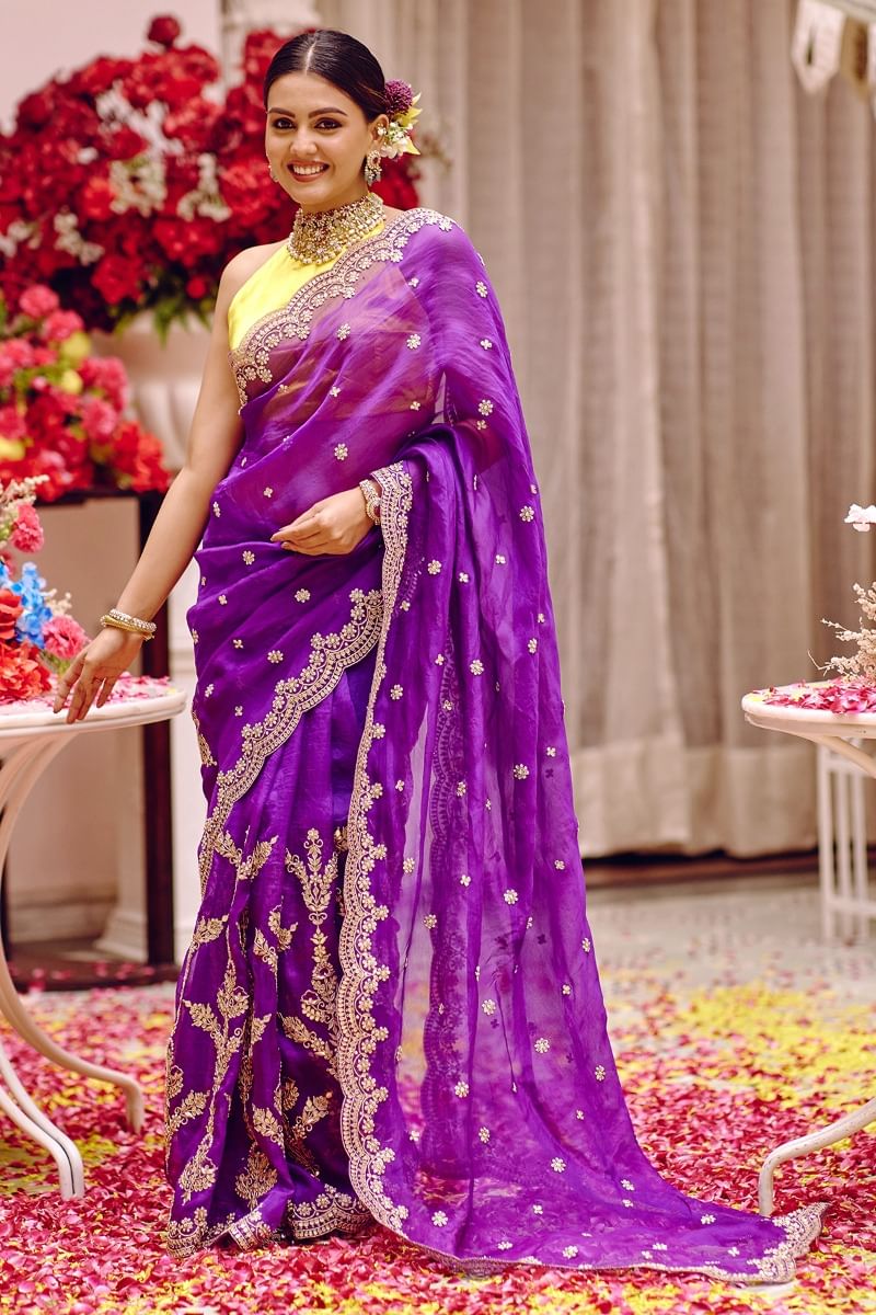 Purple Saree