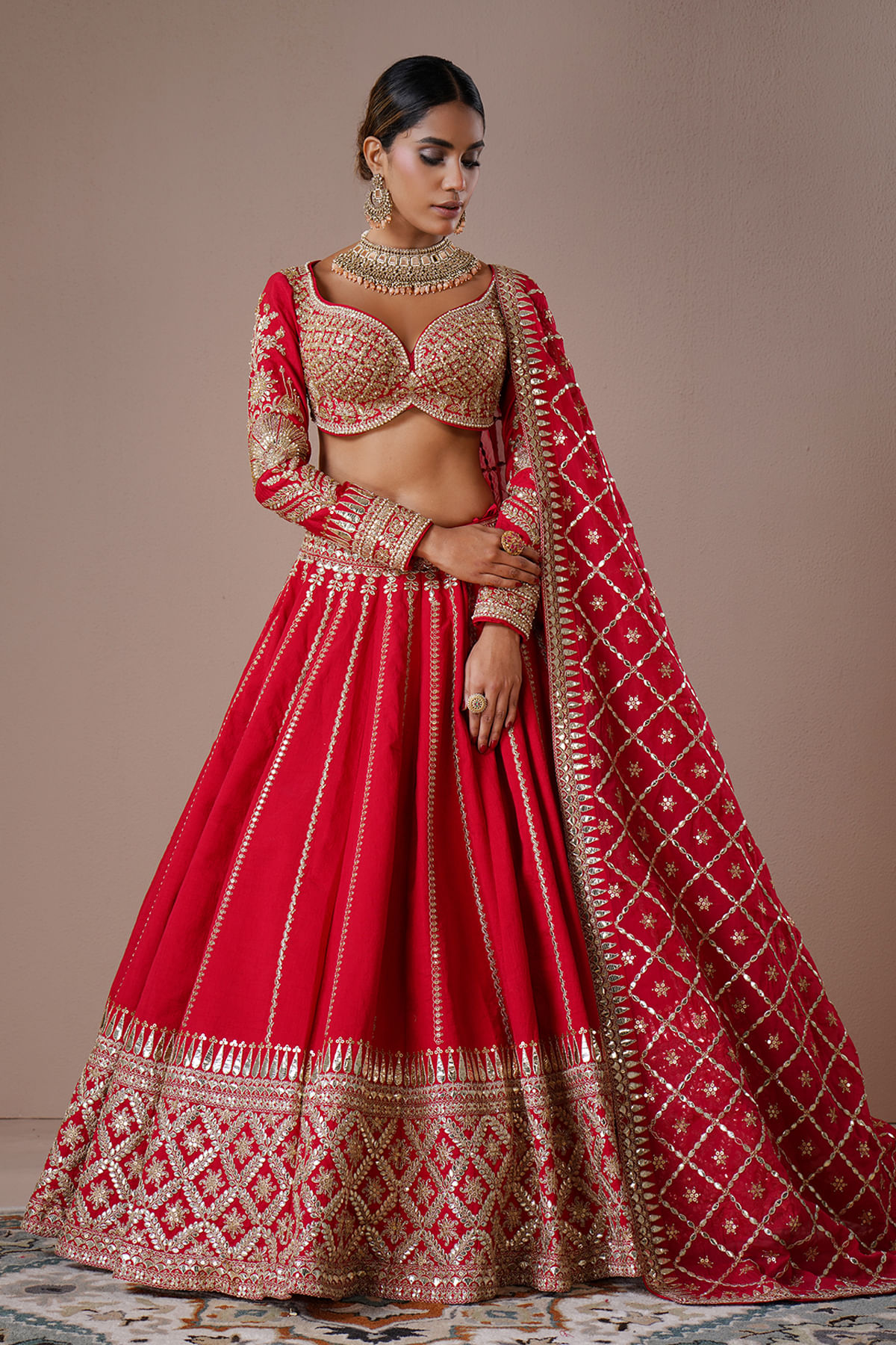 Red Lehenga