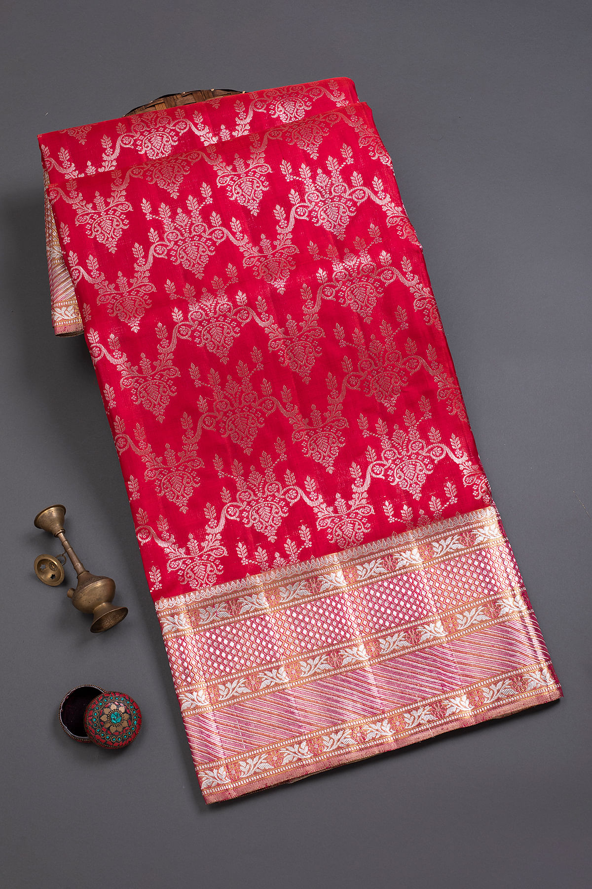 Red Kanchipuram Silk Saree