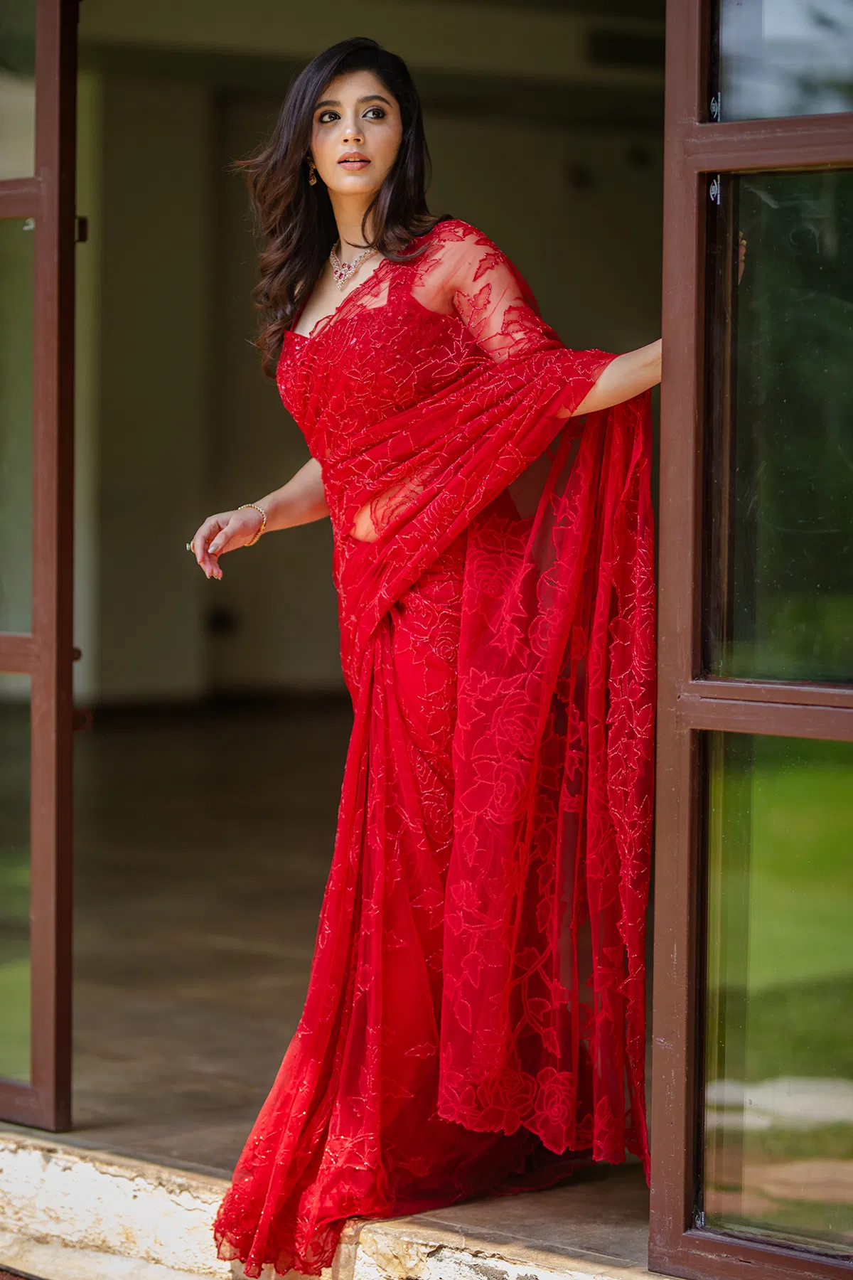 Red Saree