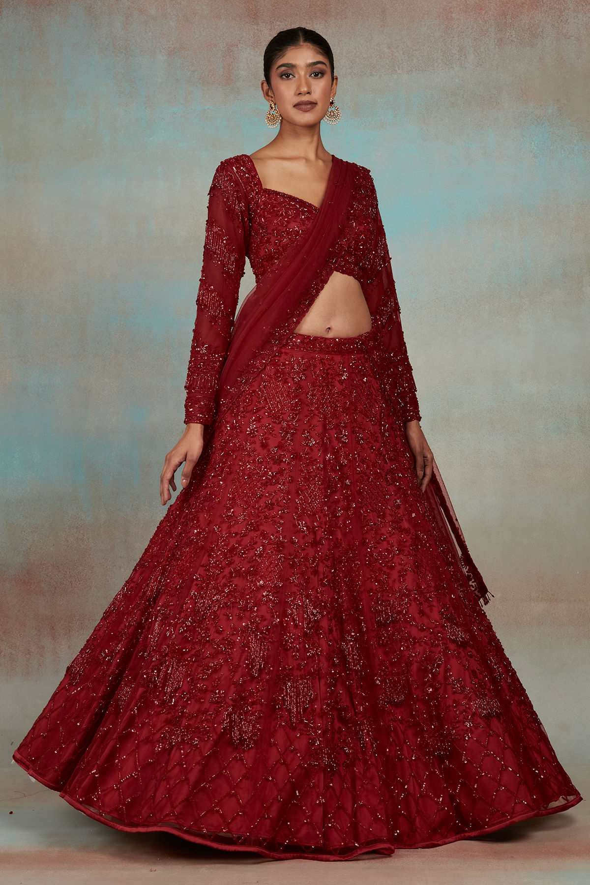 Red Lehenga
