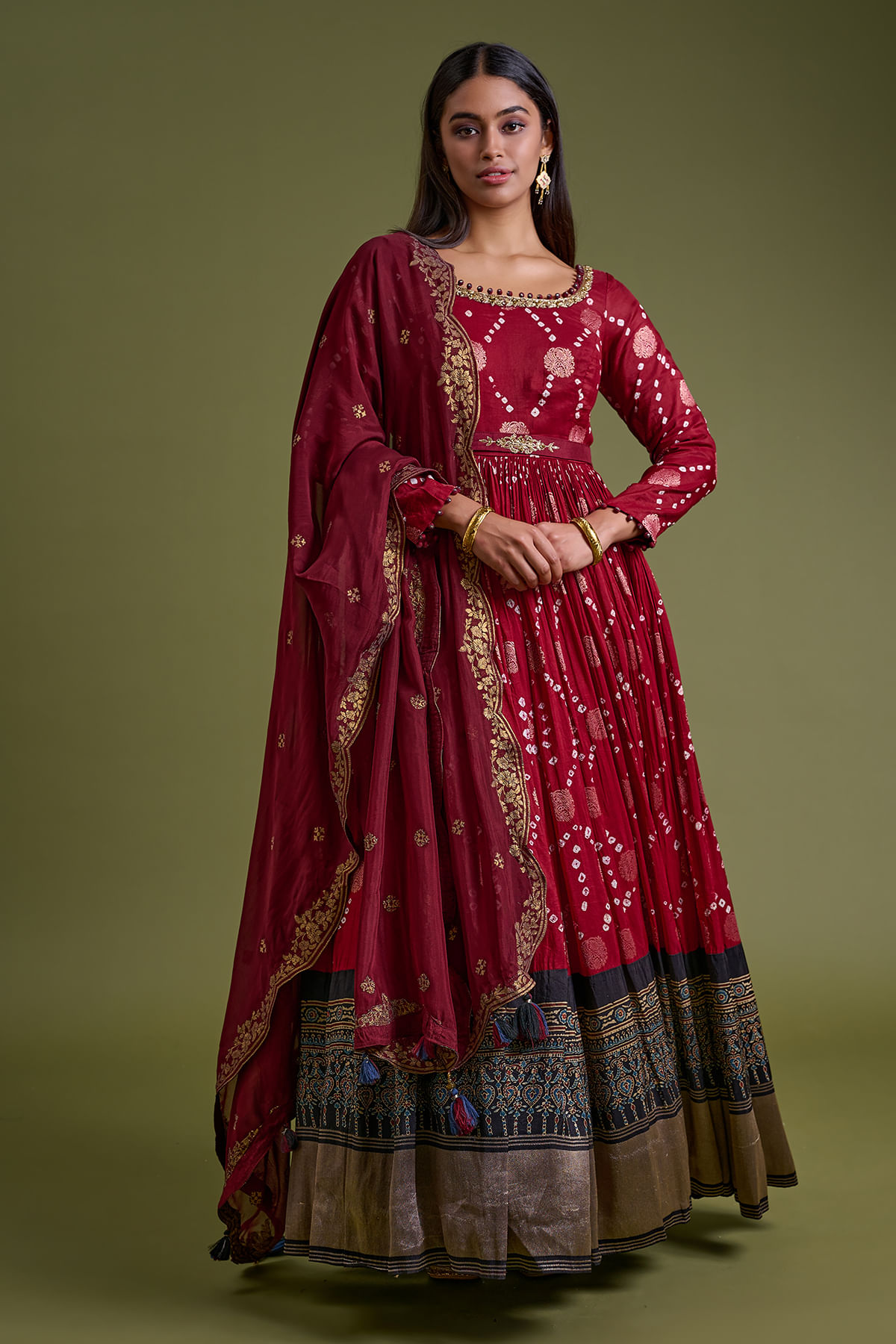 Red Anarkali Salwar