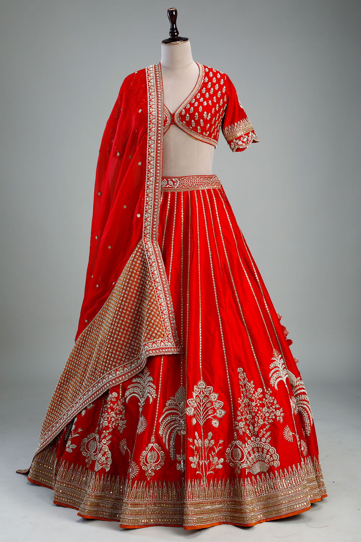 Red Bridal Lehenga