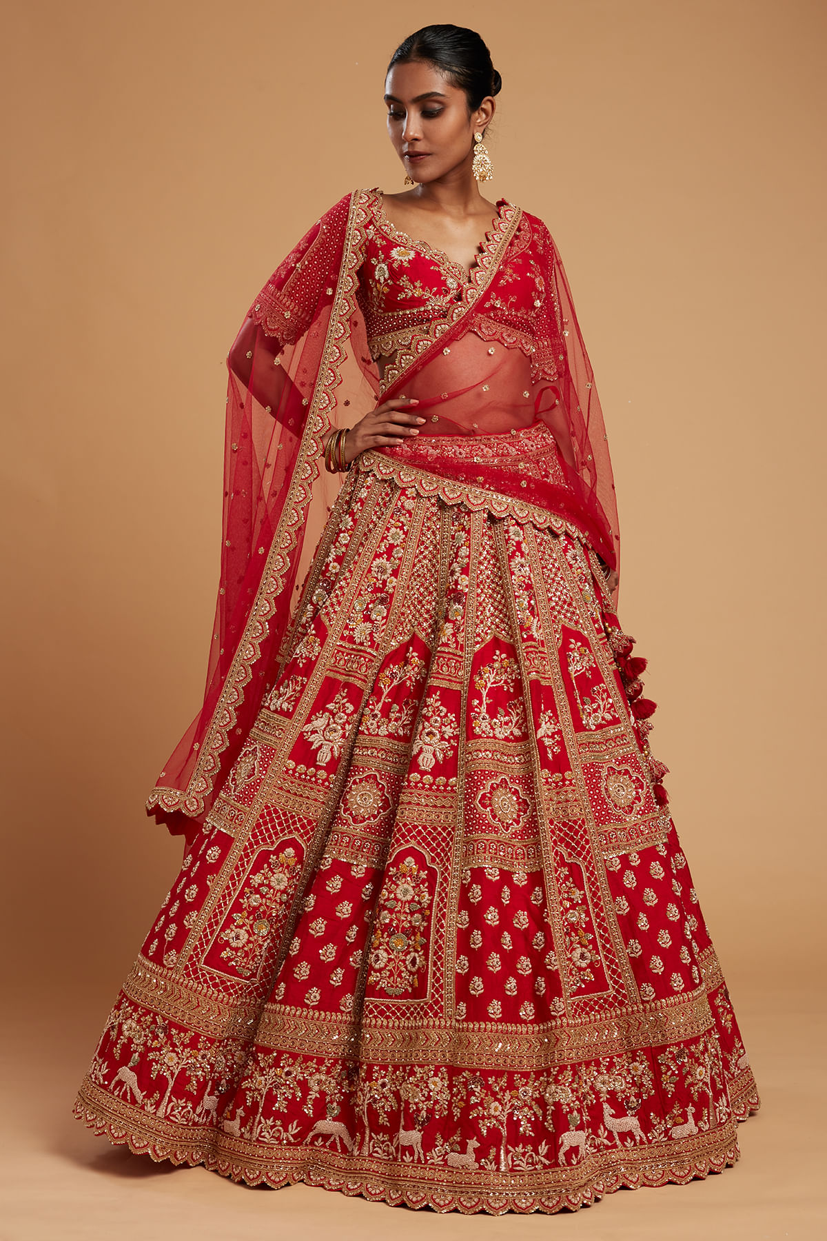 Red Wedding Lehenga