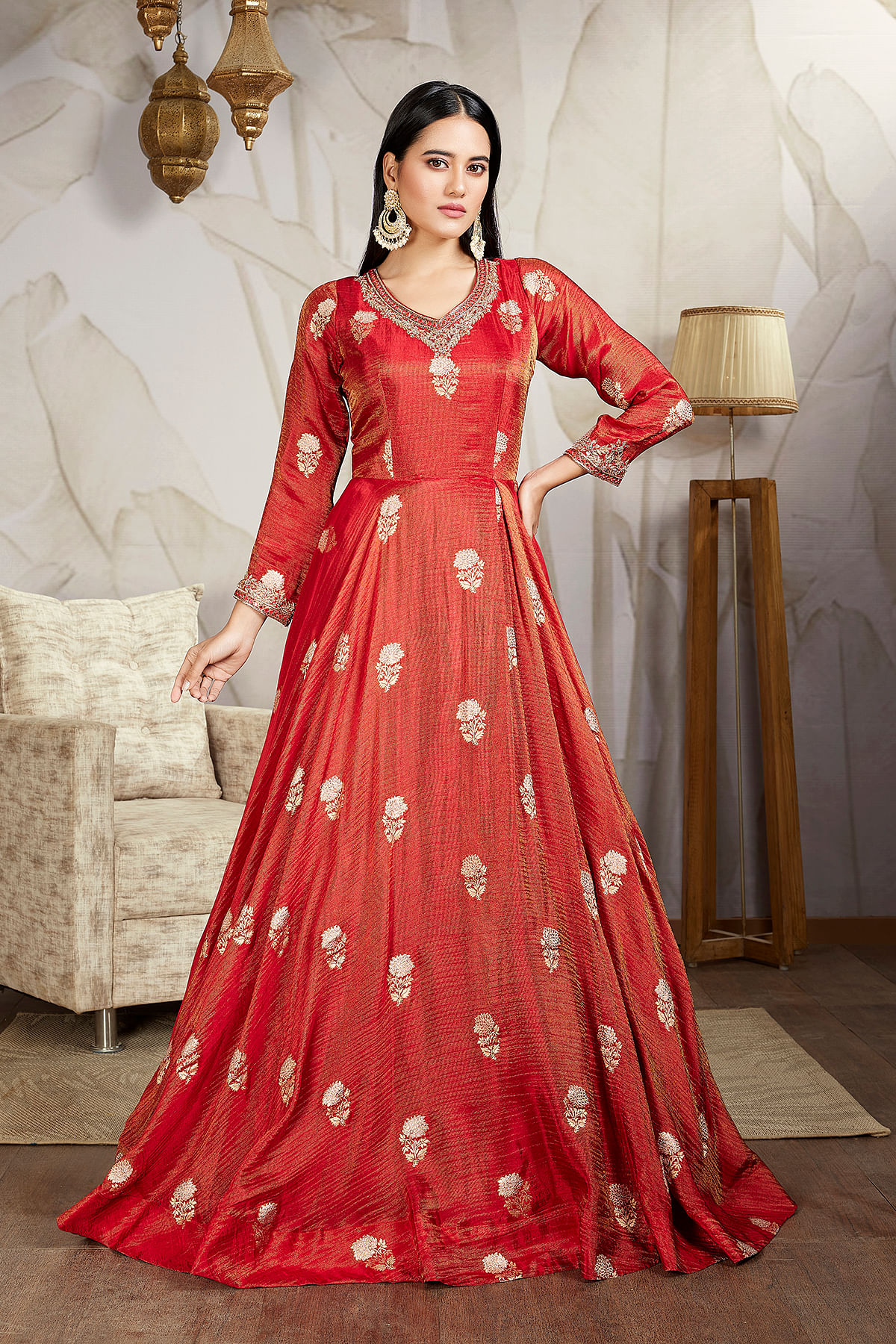 Red Anarkali Salwar