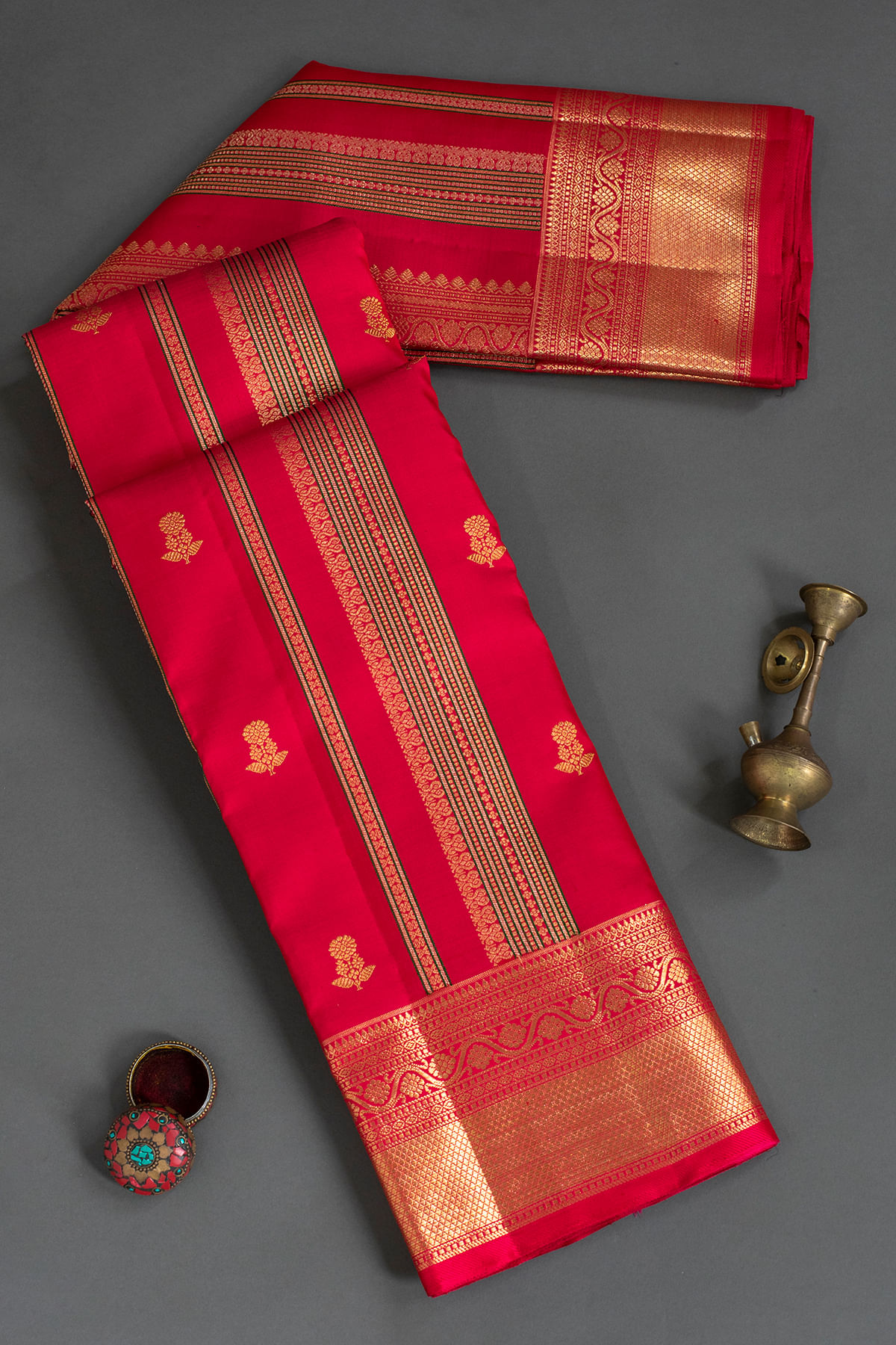 Red Kanchipuram Silk Saree
