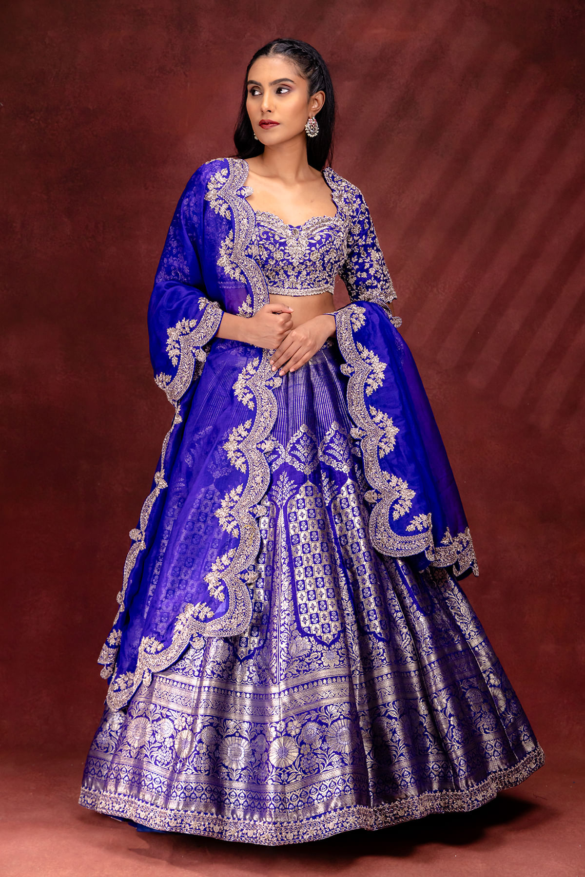 Royal Blue Designer Lehenga