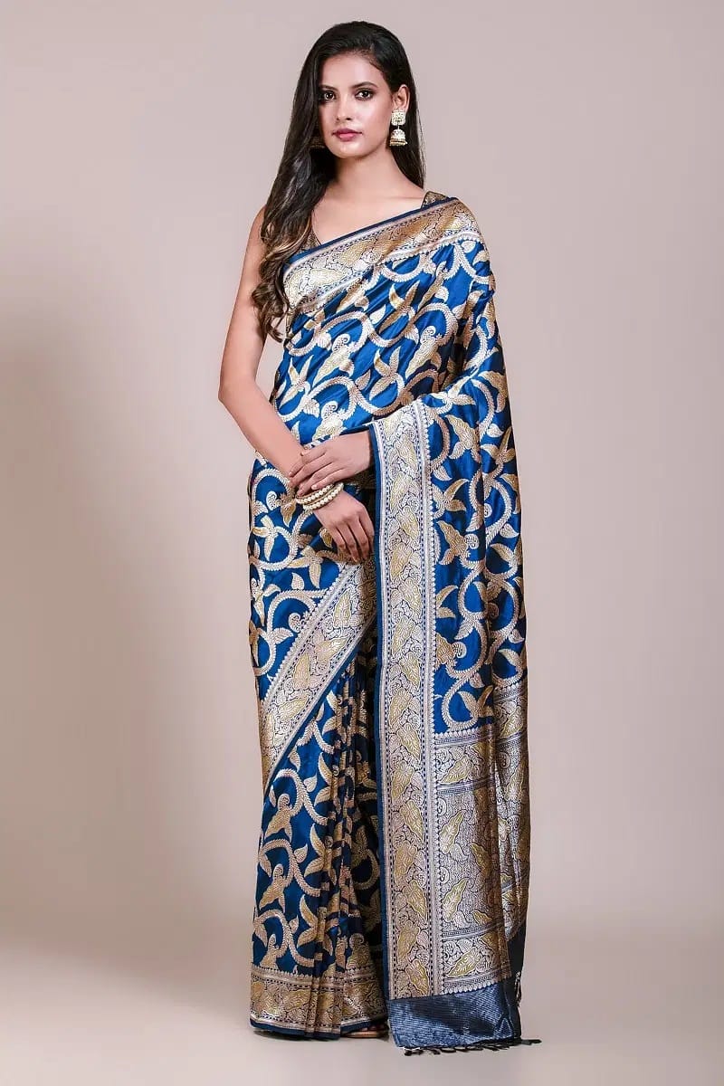 Blue Silk Saree