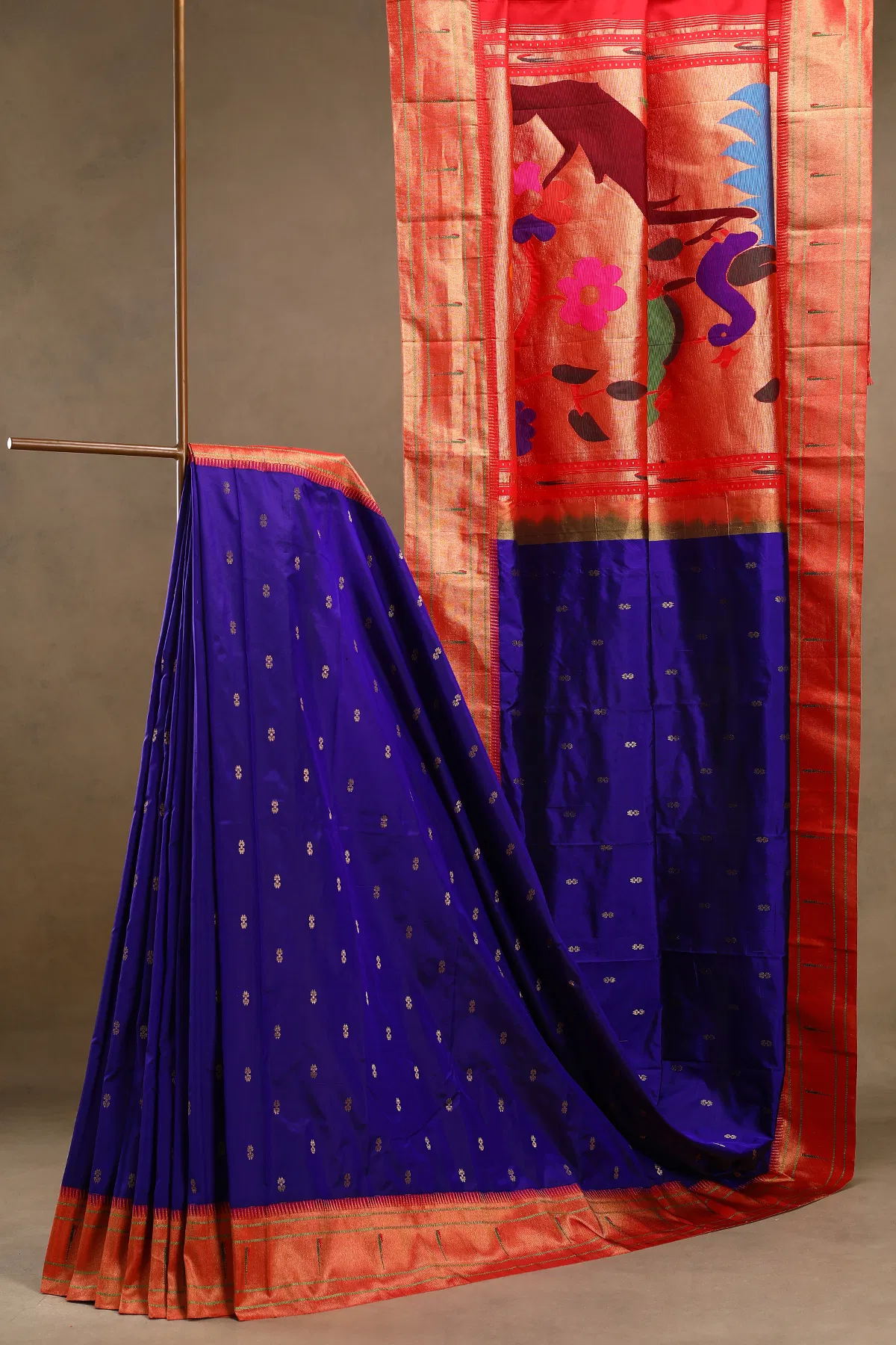 Blue Paithani Silk Saree