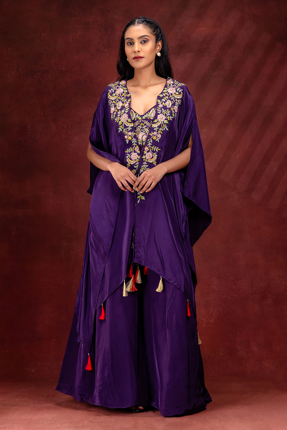 Purple Crop Top Suit