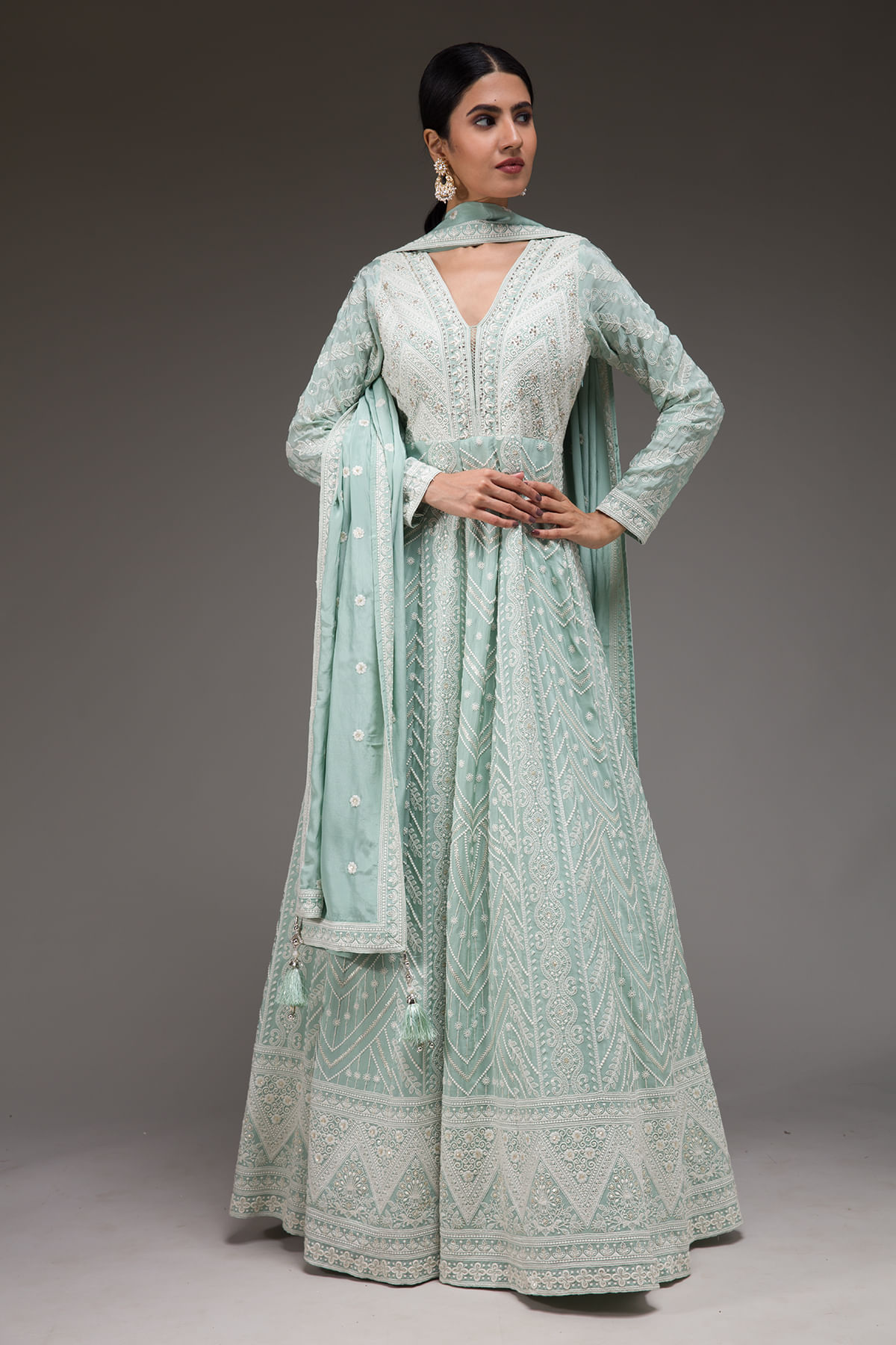 Green Anarkali Salwar