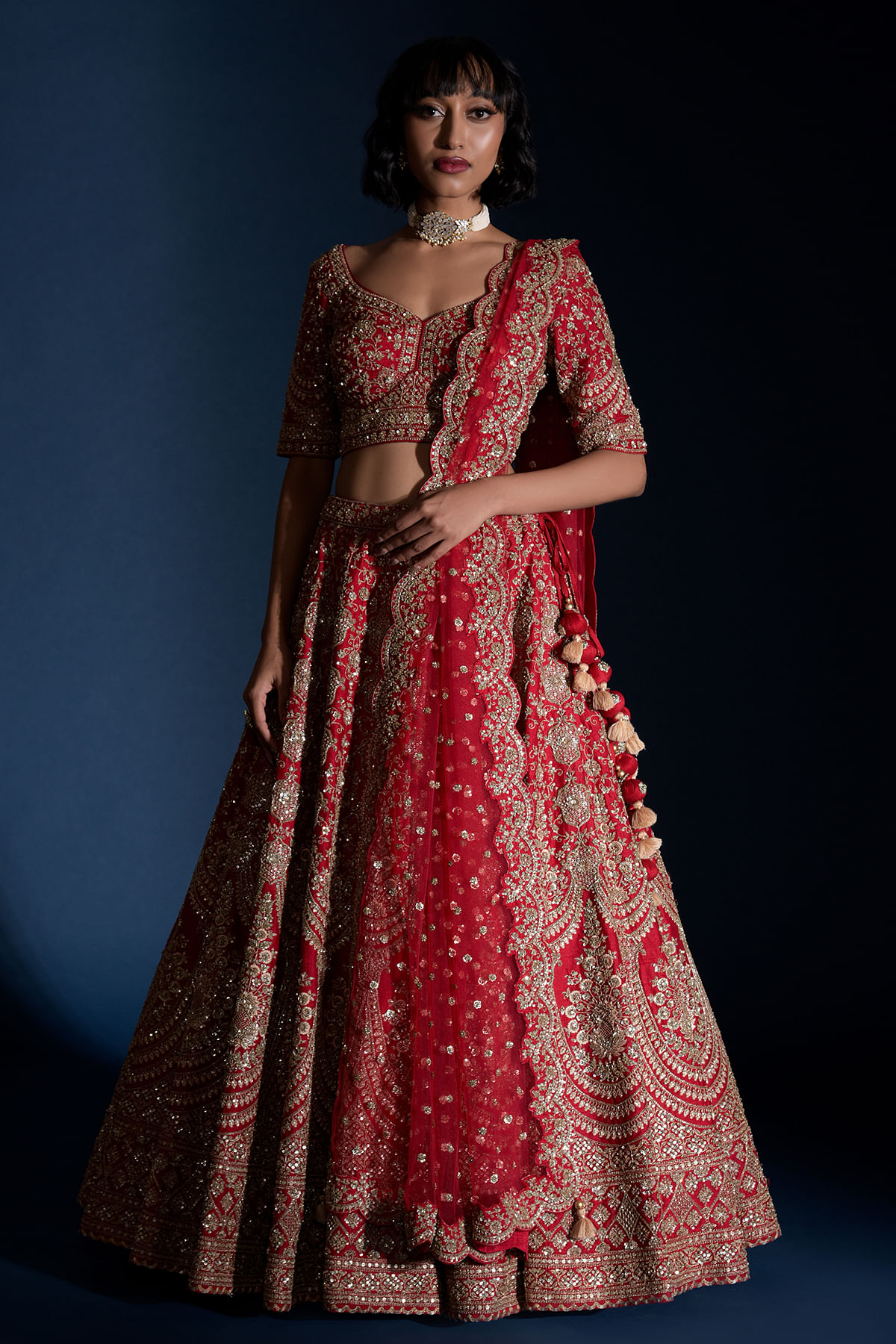 Valentine's Day Special - Red Bridal Lehengas We Loved ! - Witty Vows