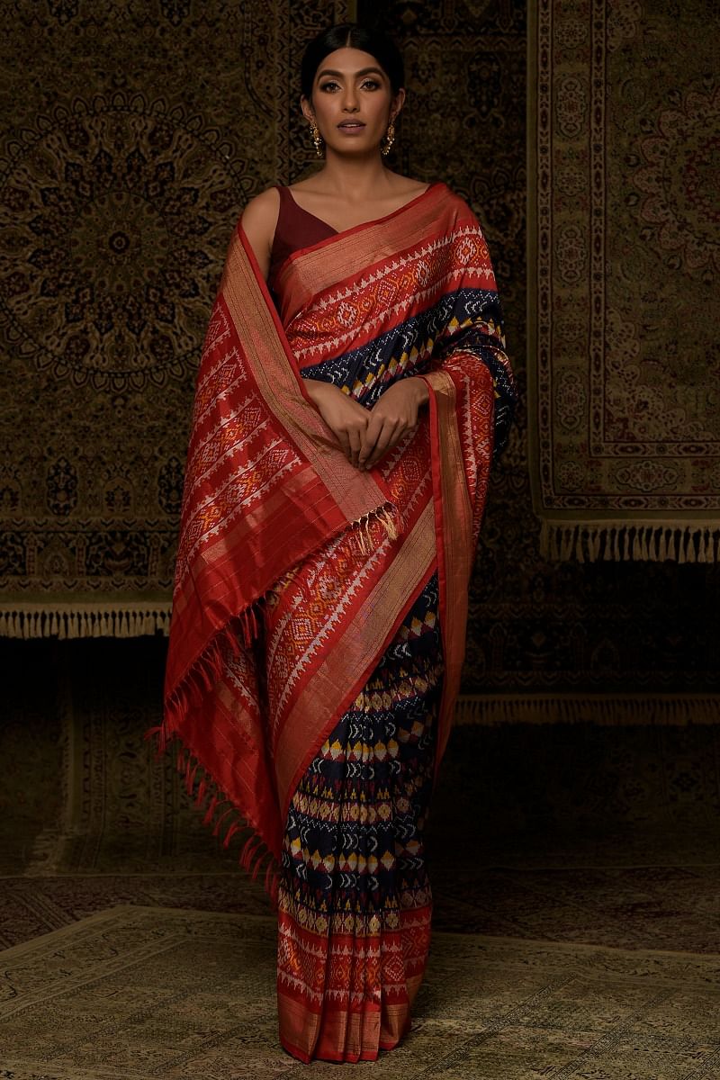 Pure Kanchipuram Silk Sarees Online | Banarasi Patola Silk | 373344