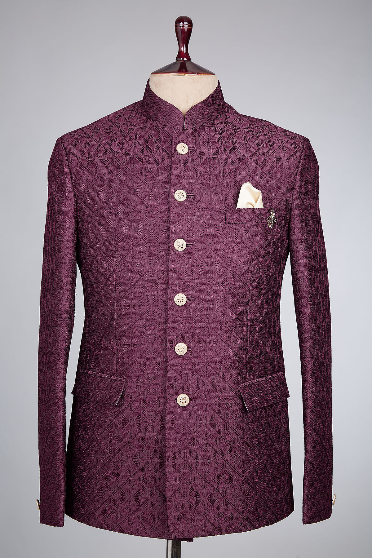 Buy Wine Color Jodhpuri Bandhgala Designer Blazer With White Trouser  Partywear for Grooms and Friends Wedding Functions Open Lawn Party Online  in India - Etsy