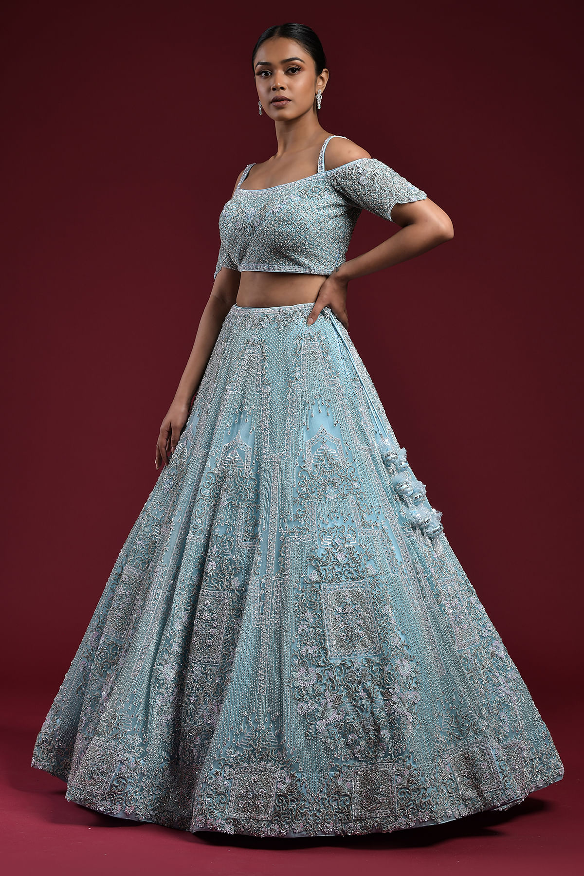 Trending: Bridal Lehengas With a Dash Of Cupcake Hues | New lehenga, Indian  wedding wear, Indian bridal outfits
