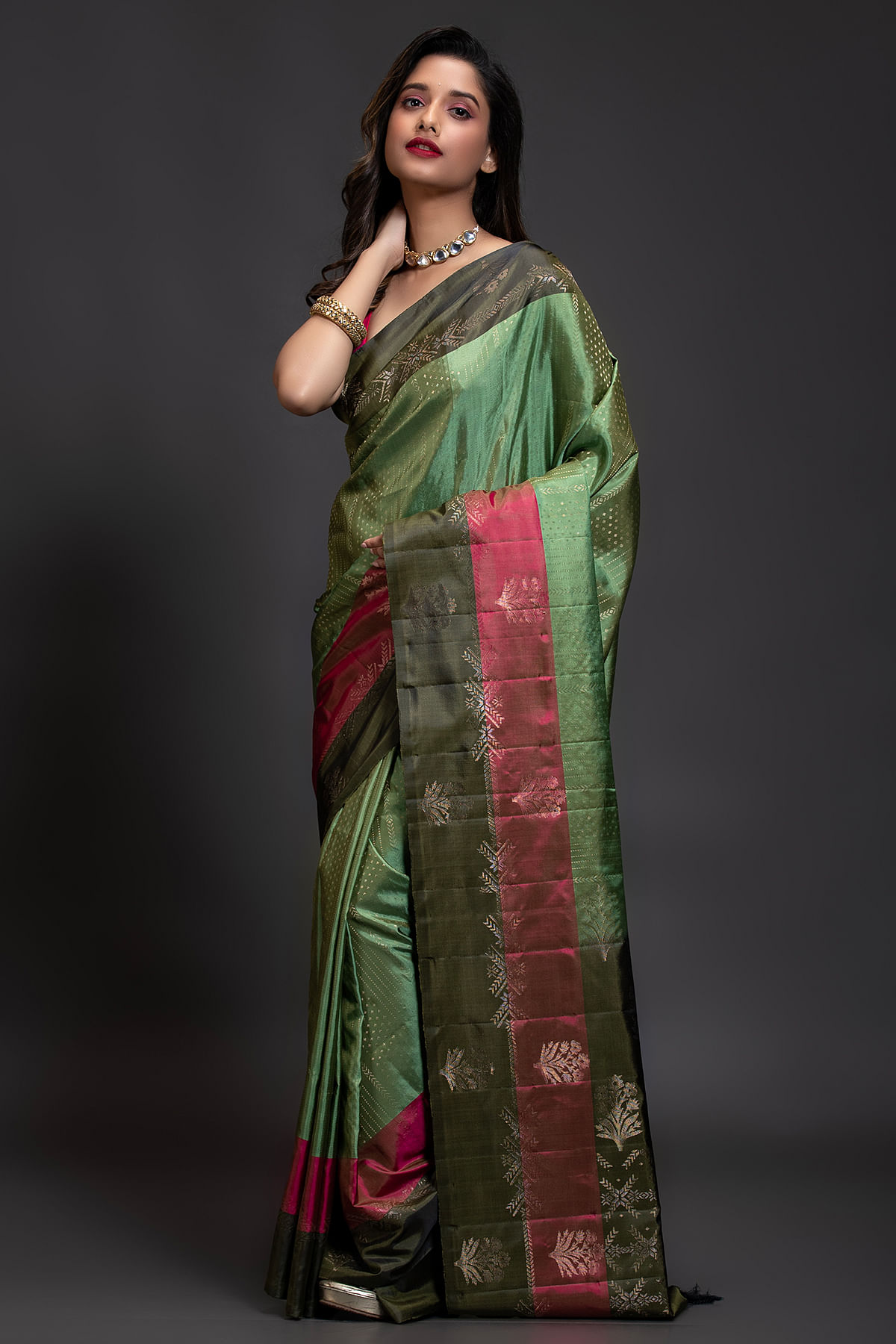 Green Silk Saree