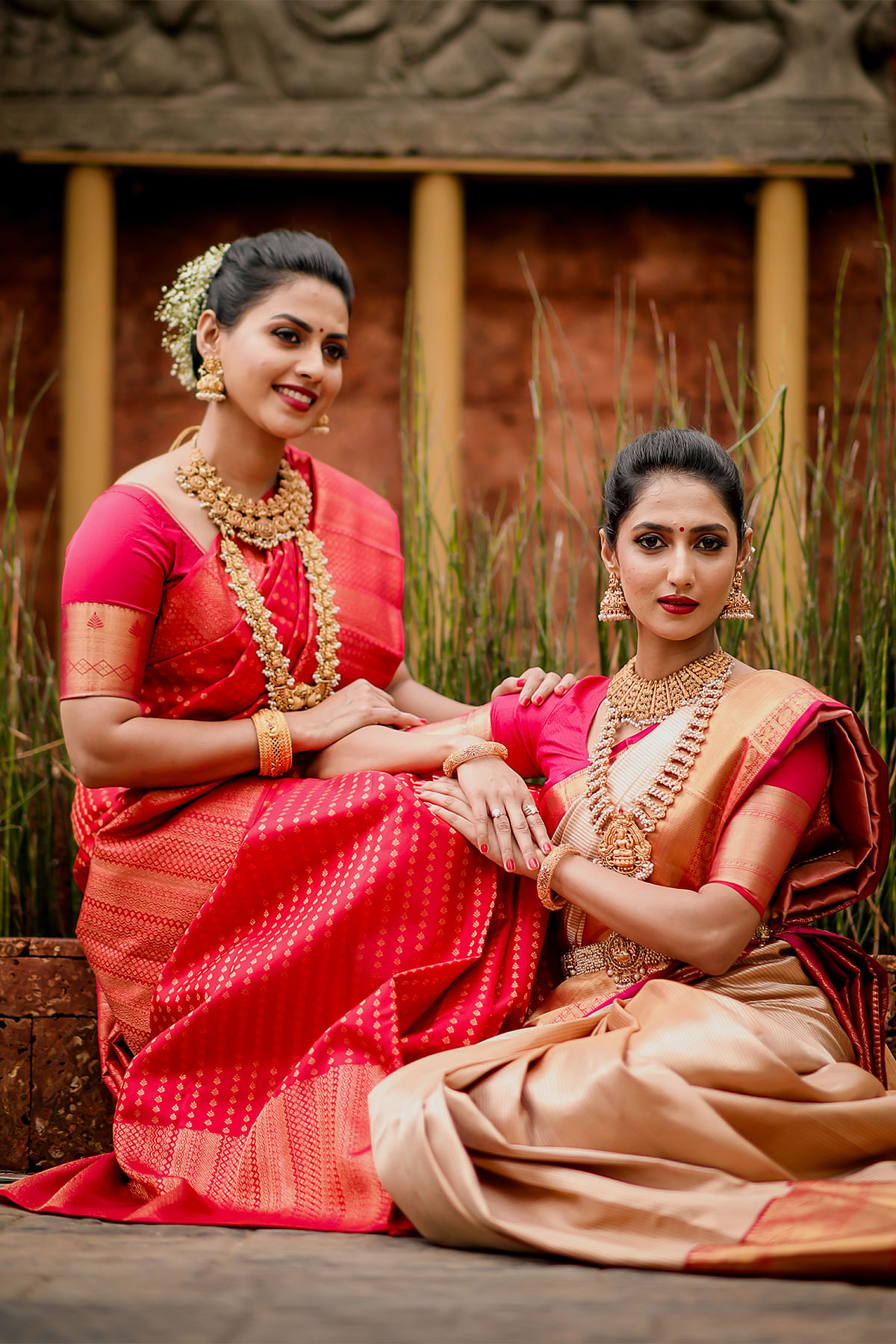 Buy NECWA Women's Traditional Kanjivaram Silk Lehenga Choli With Blouse  Piece And Dupatta Half Saree. at Amazon.in